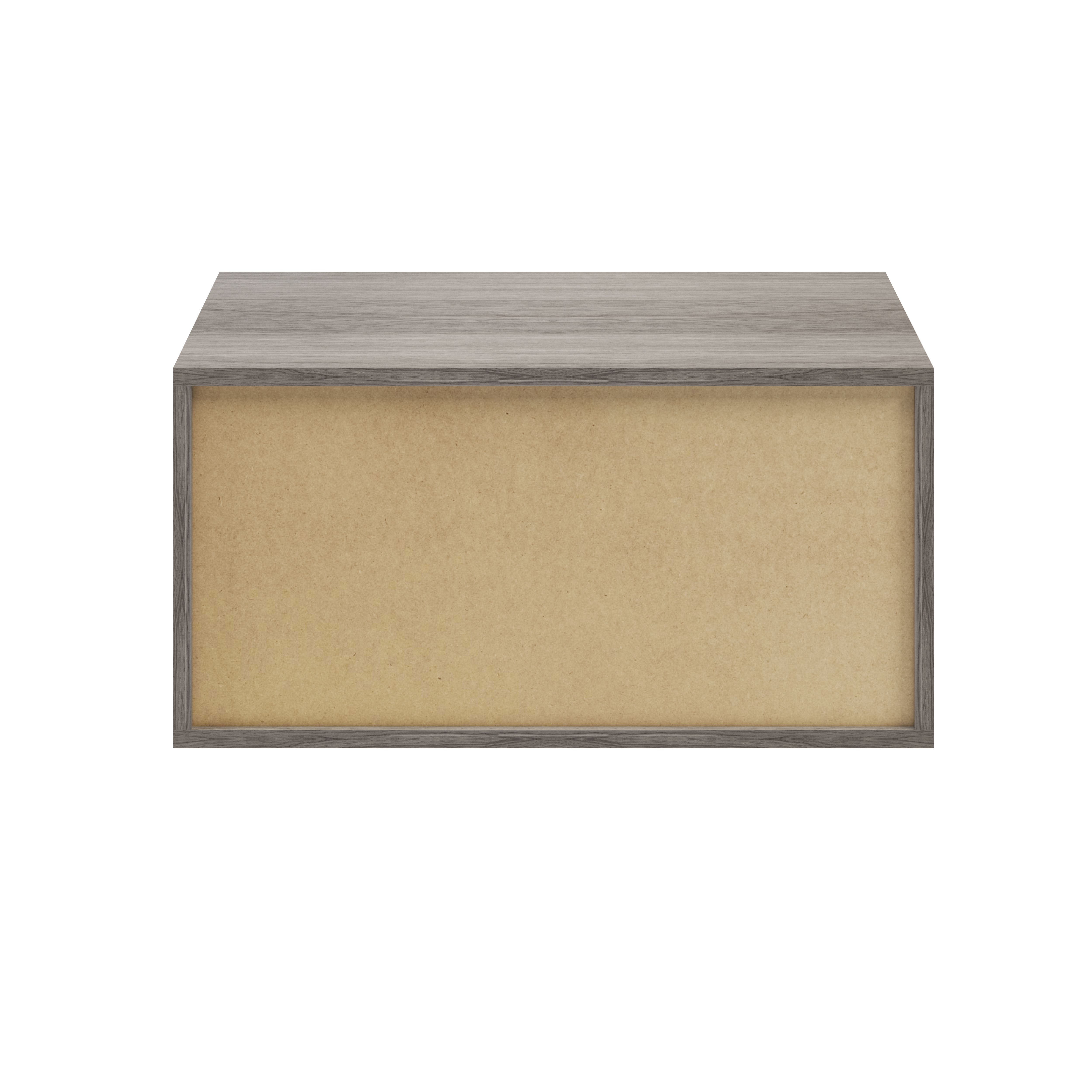 GoodHome Atomia Matt Grey oak effect Modular furniture cabinet, (H)375mm (W)750mm (D)450mm