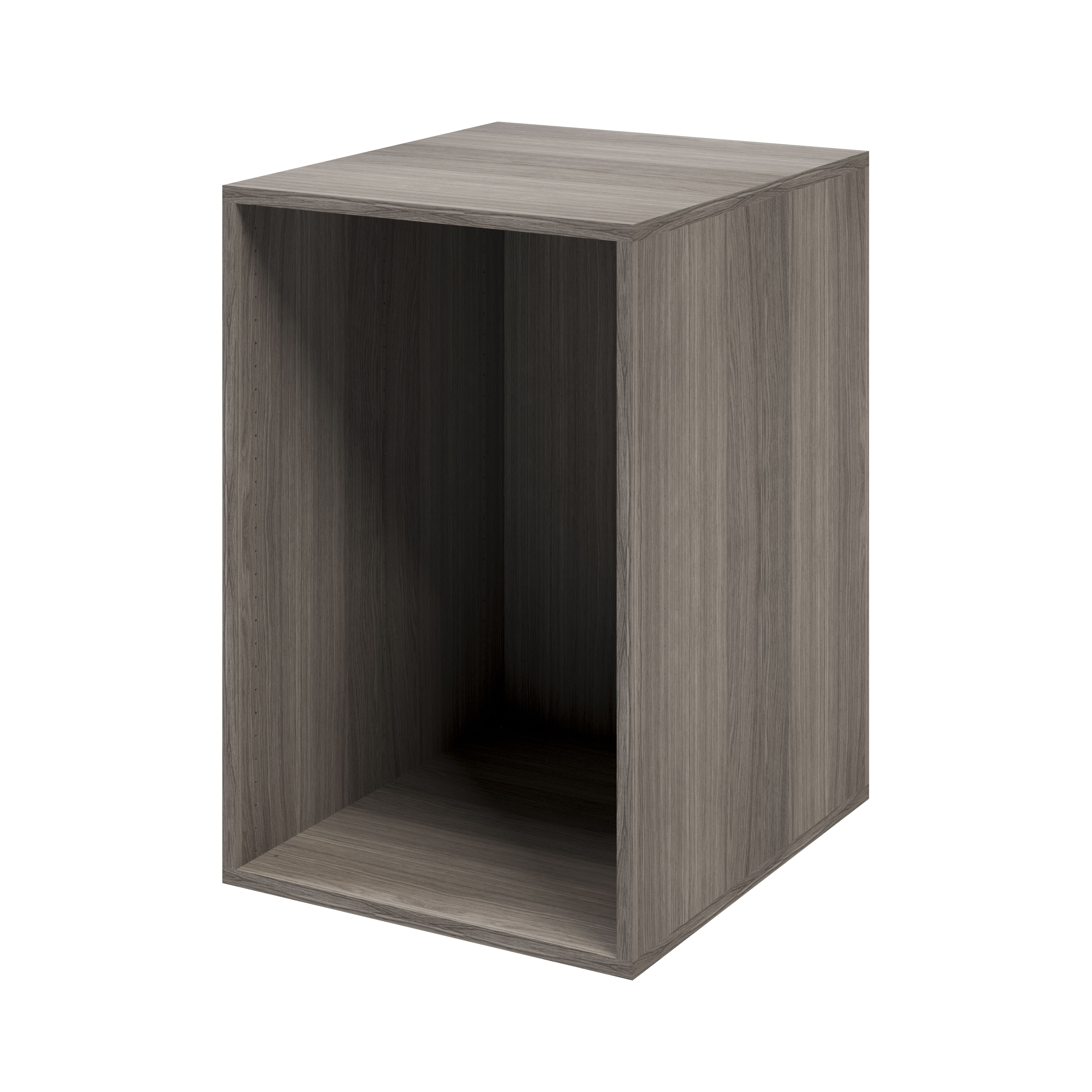 GoodHome Atomia Matt Grey Oak Effect Modular Furniture Cabinet, (H ...