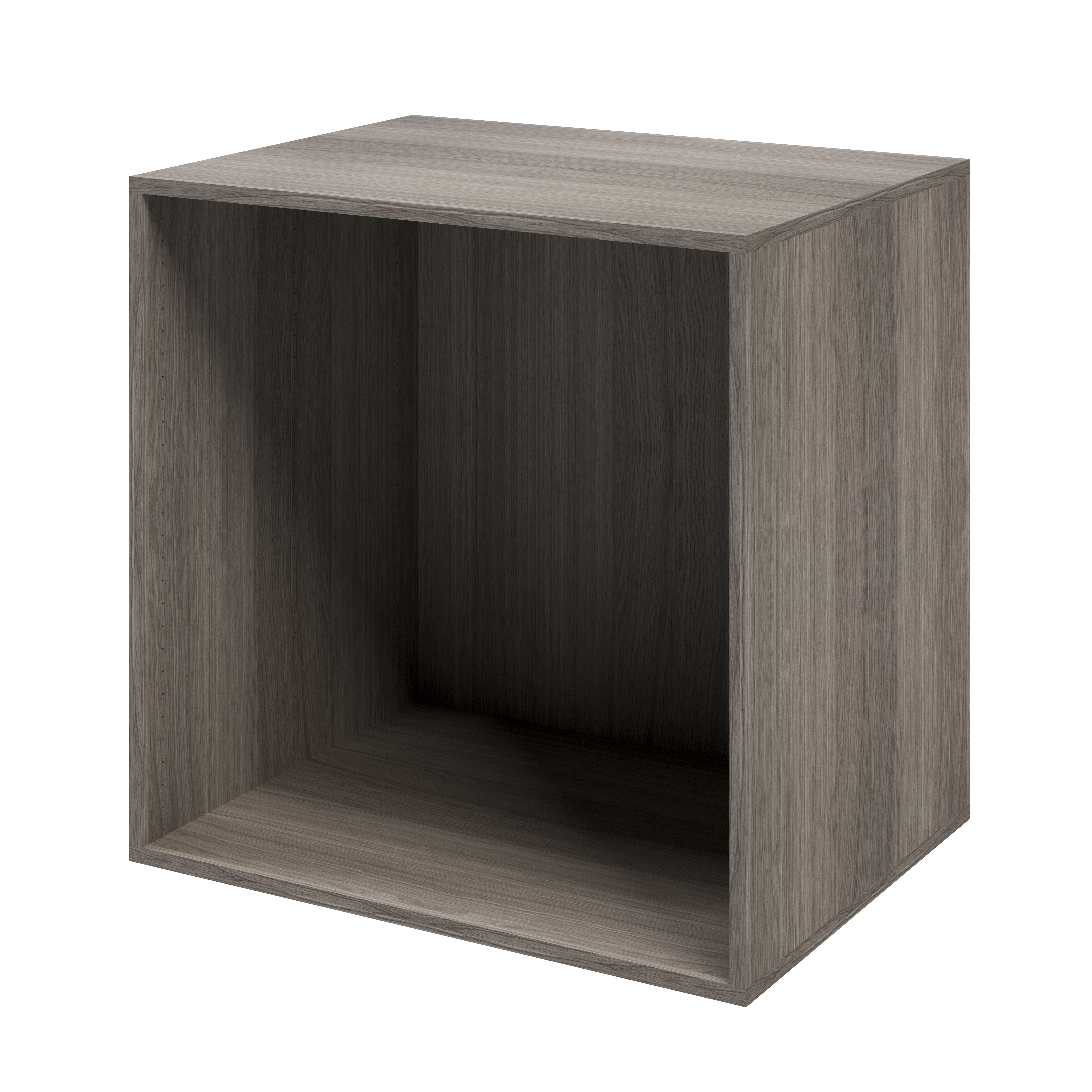 GoodHome Atomia Matt Grey oak effect Modular furniture cabinet, (H ...