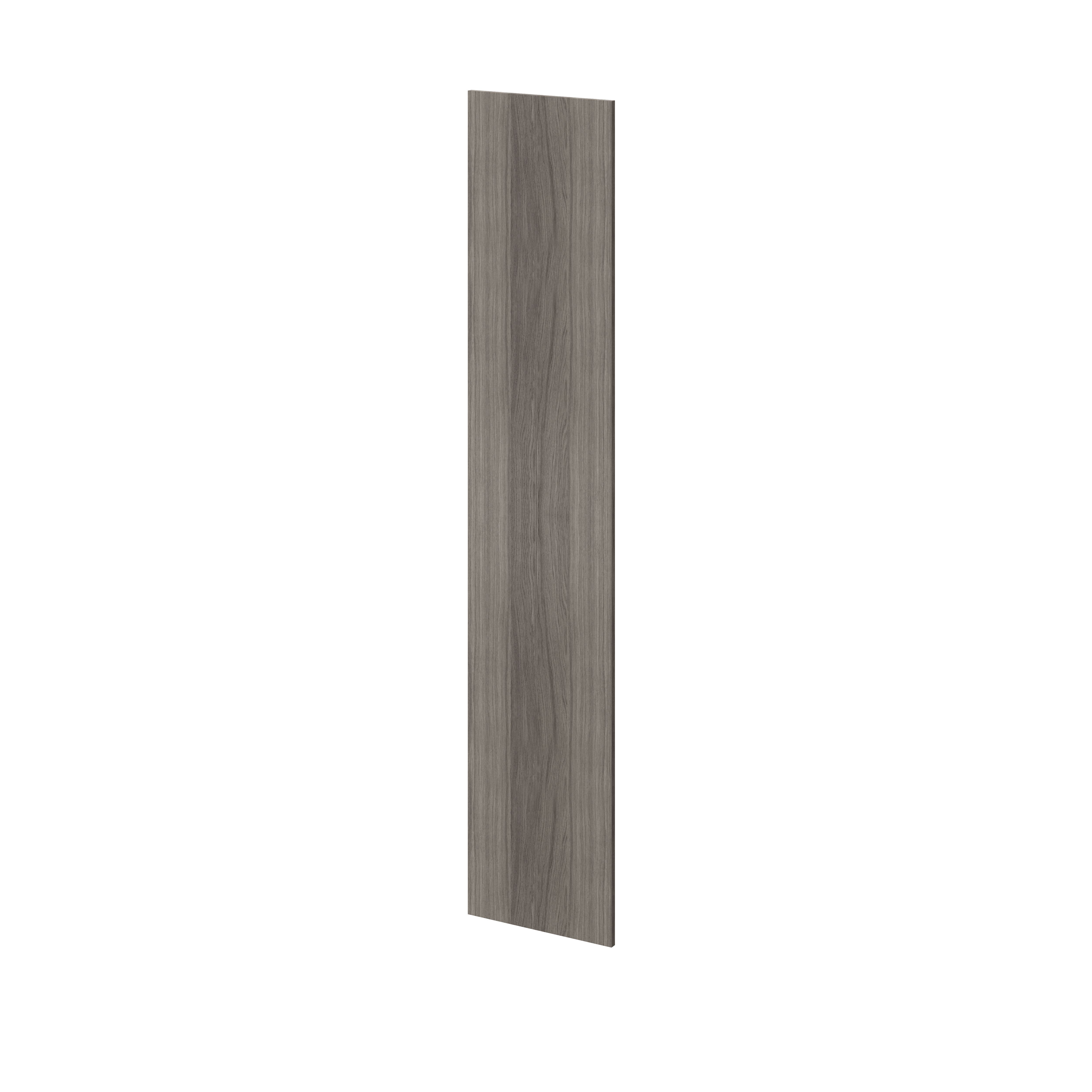 GoodHome Atomia Matt Grey oak effect Non-mirrored Modular furniture door, (H) 1872mm (W) 372mm