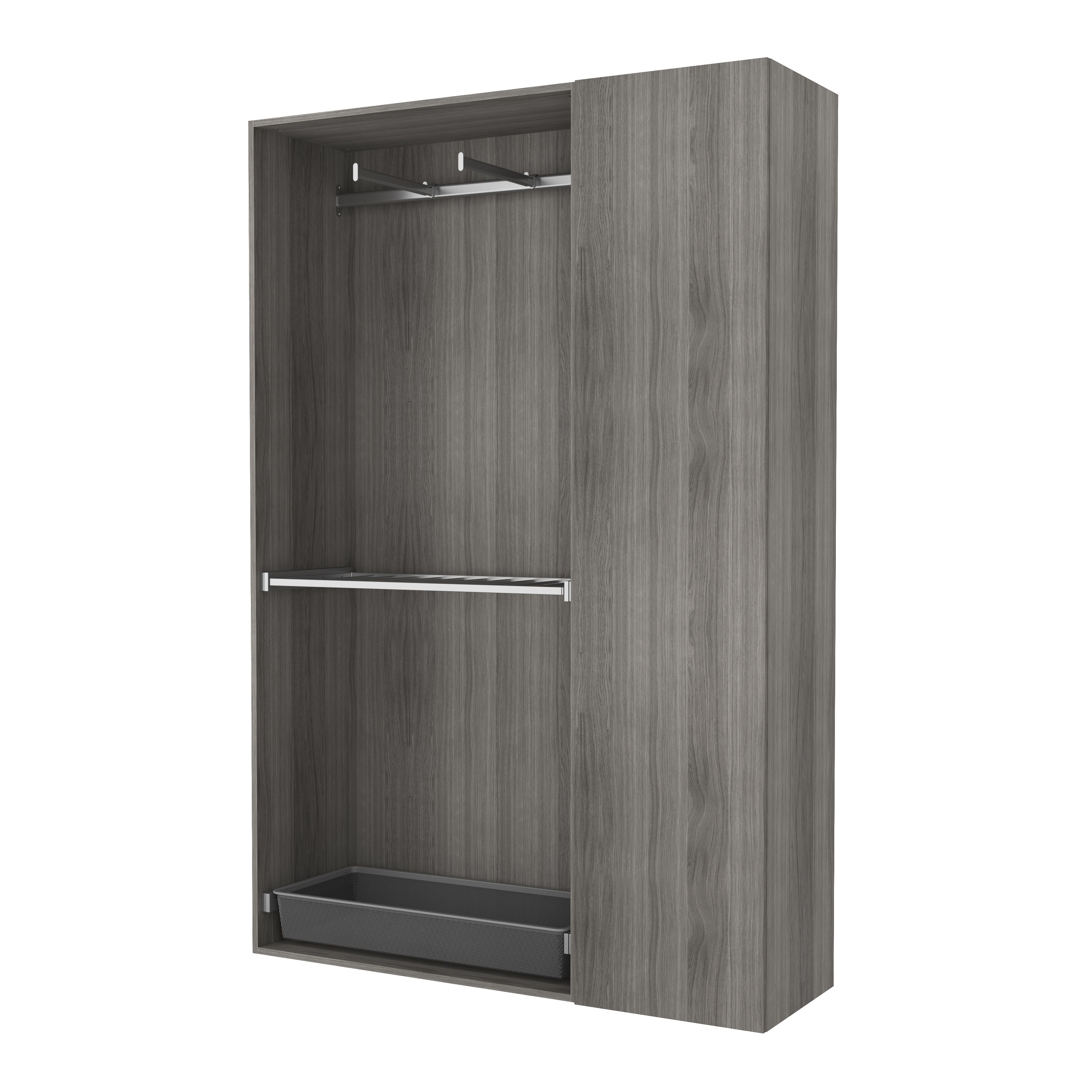 GoodHome Atomia Matt grey oak effect Shelf, (L)464mm (D)432mm
