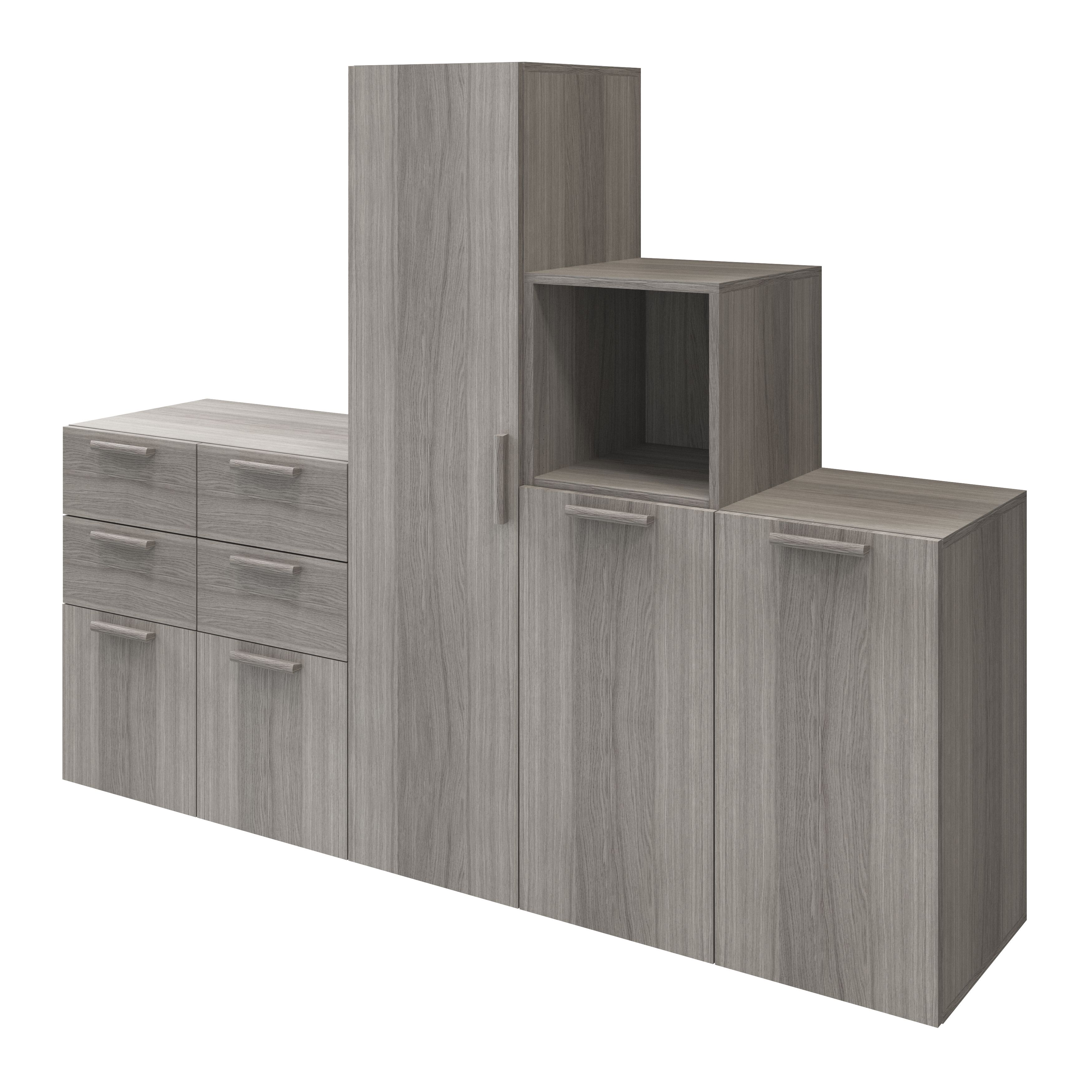 GoodHome Atomia Matt grey oak effect Under the stairs storage kit