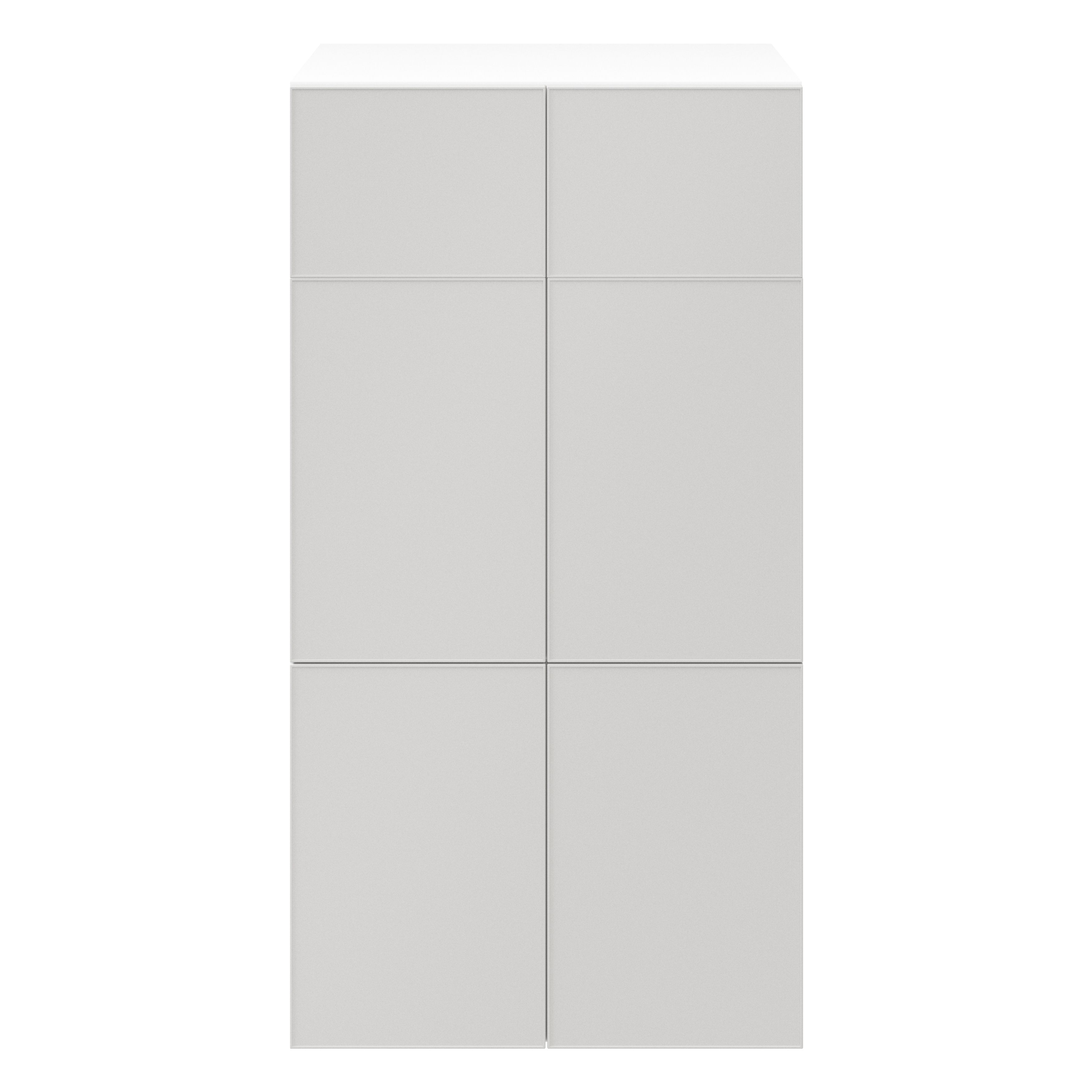 GoodHome Atomia Matt grey Particle board Office & living storage (H)1875mm (W)1000mm (D)470mm
