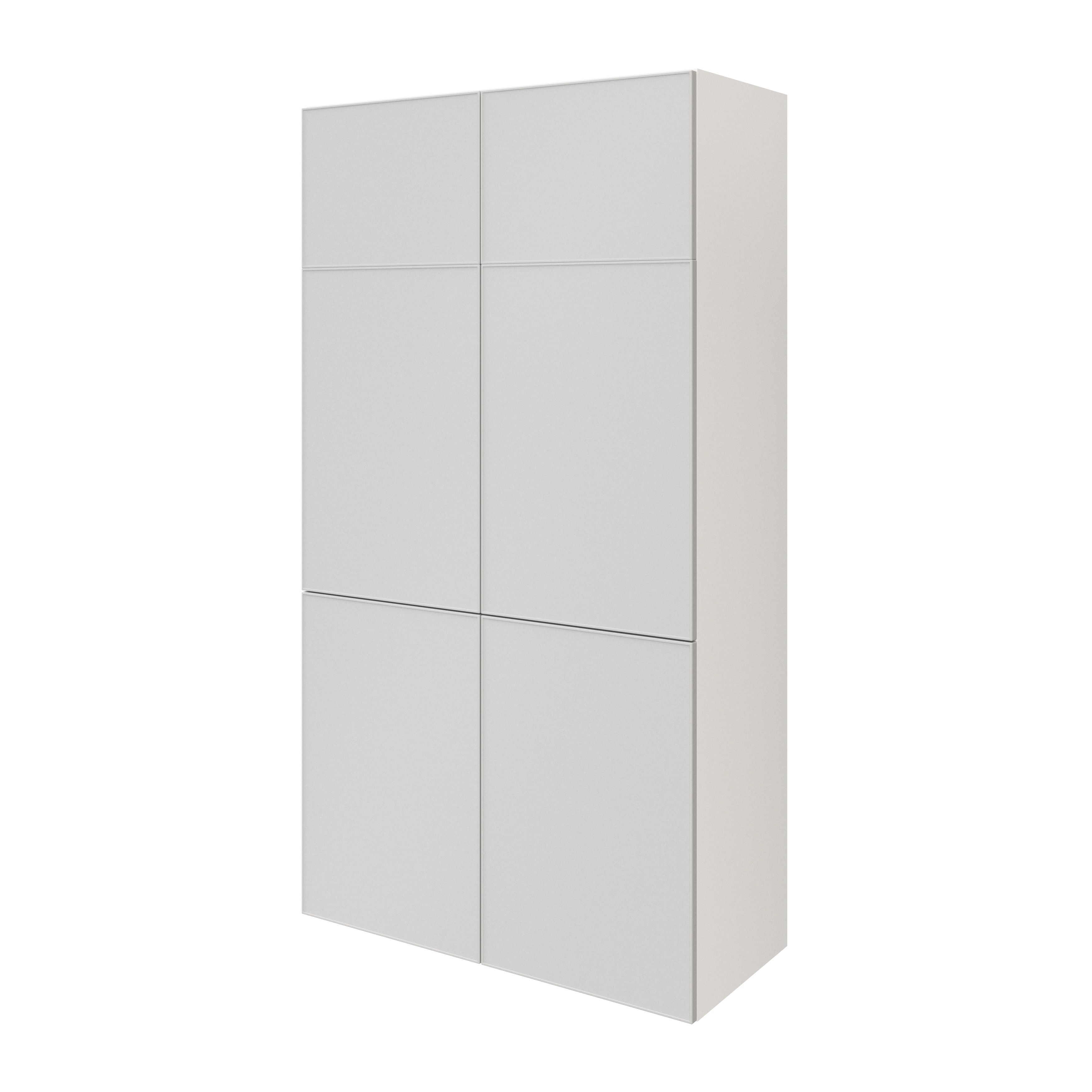 GoodHome Atomia Matt grey Particle board Office & living storage (H)1875mm (W)1000mm (D)470mm
