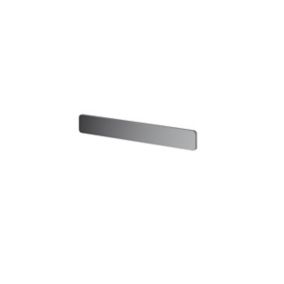GoodHome Atomia Matt Grey Powder-coated Front Doors & drawers Handle (L)165mm (H)23mm, Pack of 2