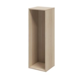 GoodHome Atomia Matt Oak effect Modular furniture cabinet, (H)1125mm (W)375mm (D)350mm