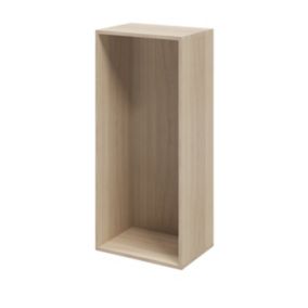 GoodHome Atomia Matt Oak effect Modular furniture cabinet, (H)1125mm (W)500mm (D)350mm