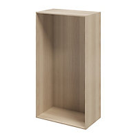 GoodHome Atomia Matt Oak effect Modular furniture cabinet, (H)1875mm (W)1000mm (D)580mm