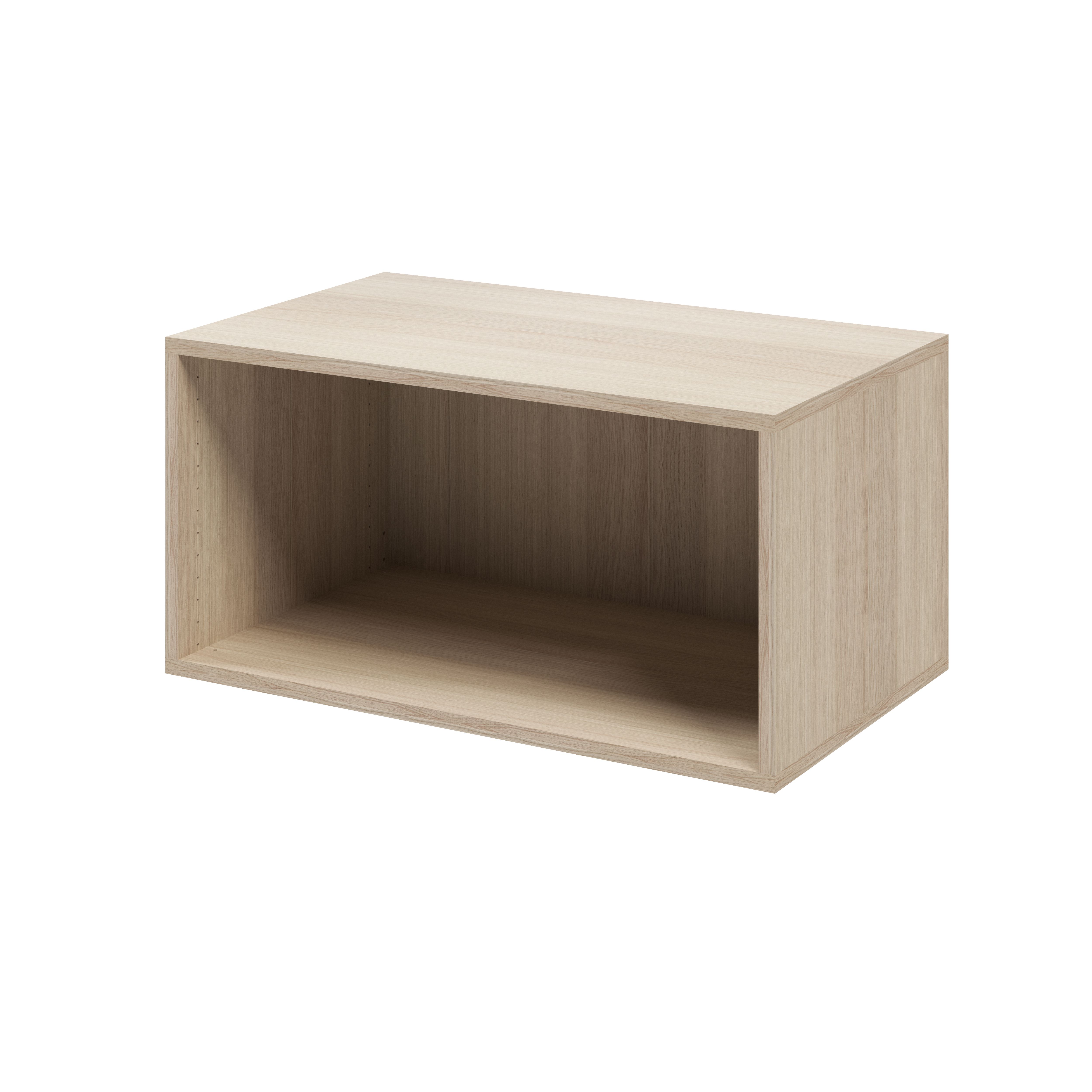 GoodHome Atomia Matt Oak effect Modular furniture cabinet, (H)375mm (W)750mm (D)450mm