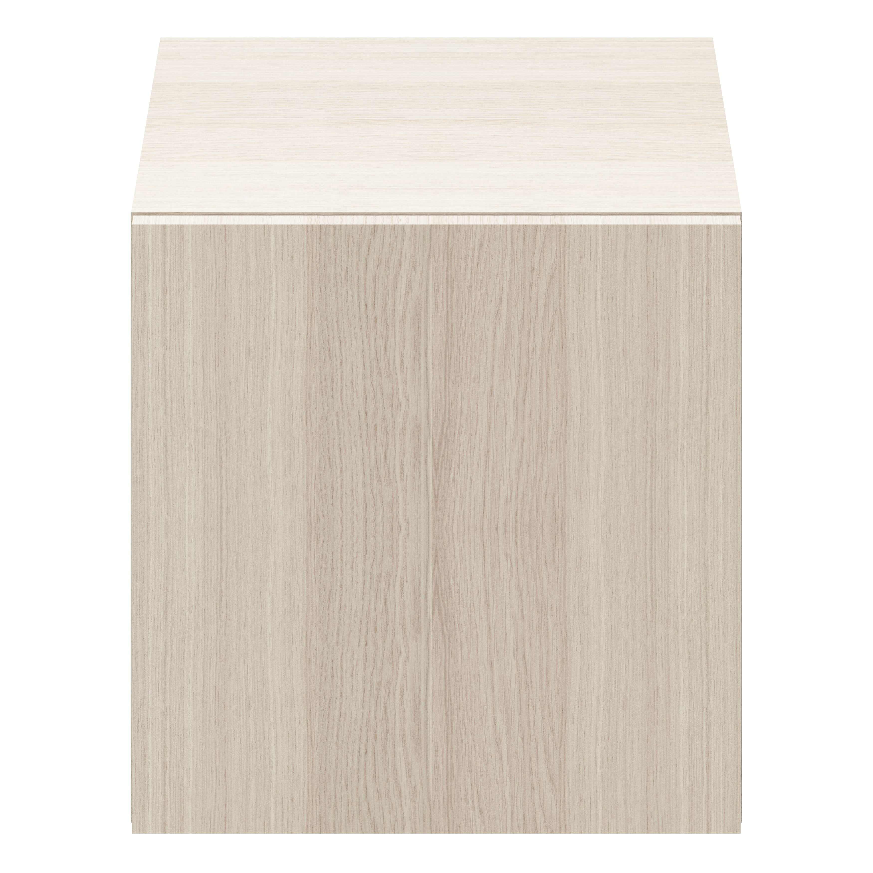 GoodHome Atomia Matt Oak effect Modular furniture door, (H) 372mm (W) 372mm