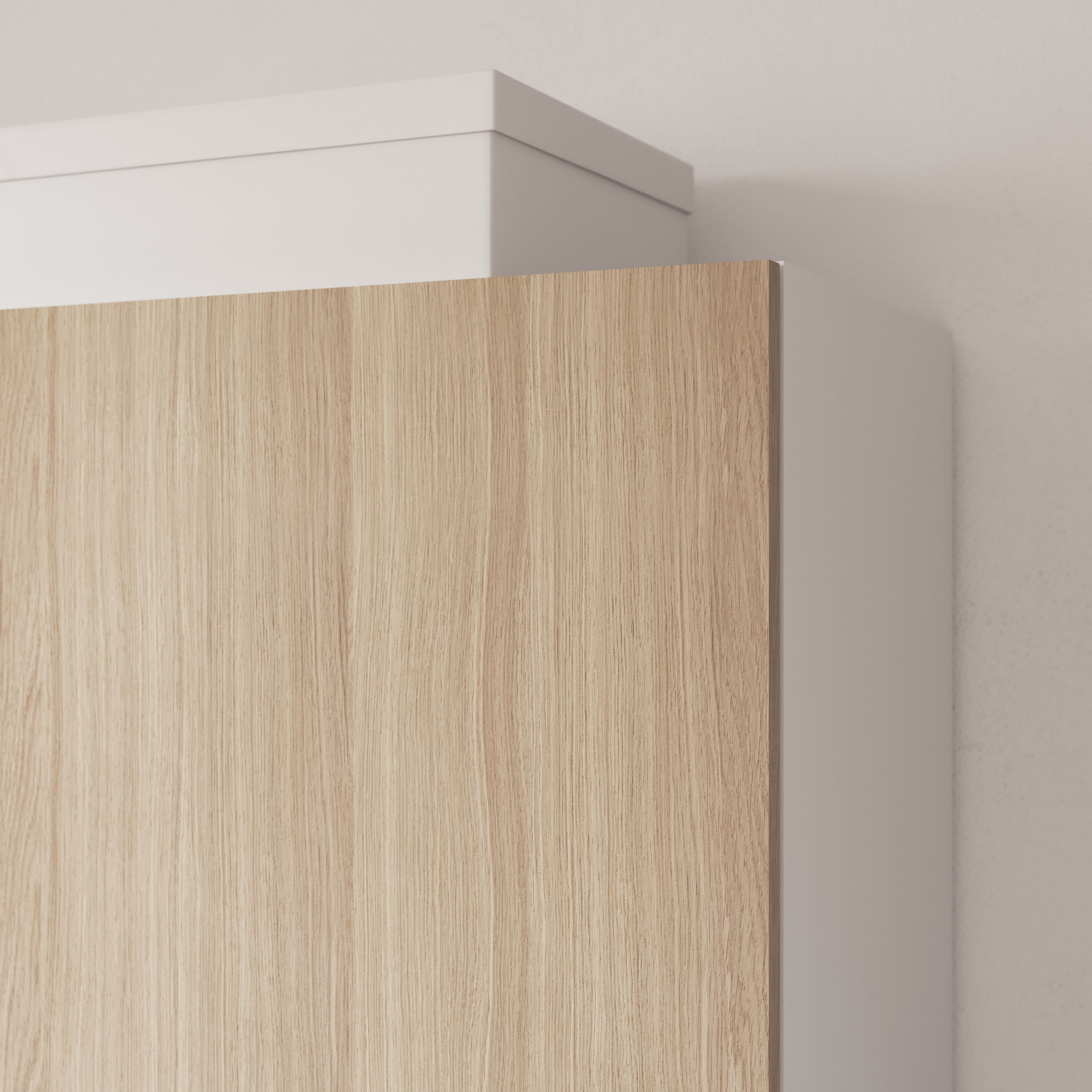 GoodHome Atomia Matt Oak effect Modular furniture door, (H) 372mm (W) 372mm