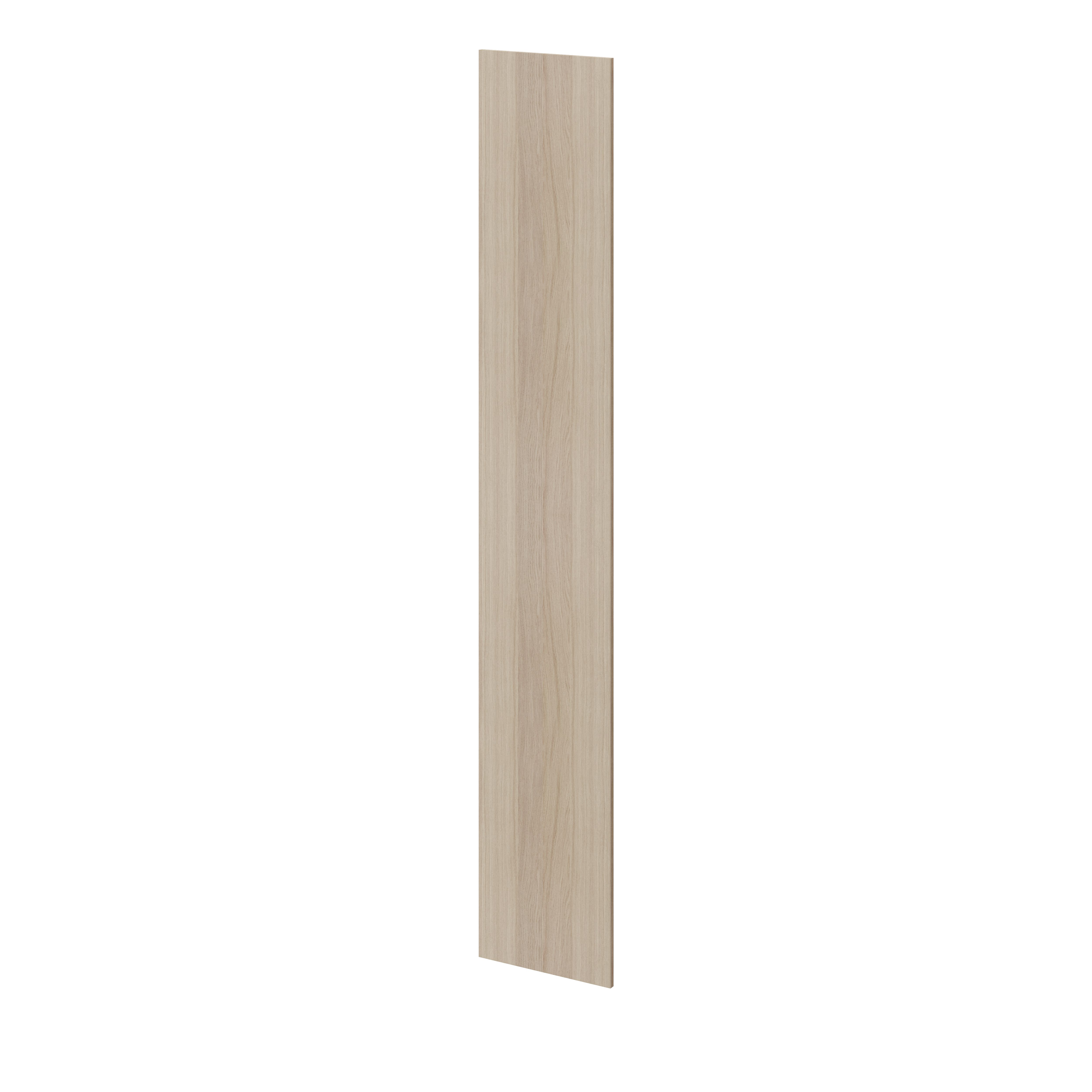 GoodHome Atomia Matt Oak effect Non-mirrored Modular furniture door, (H) 2247mm (W) 372mm