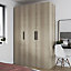 GoodHome Atomia Matt Oak effect Non-mirrored Modular furniture door, (H) 2247mm (W) 497mm