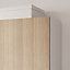 GoodHome Atomia Matt Oak effect Oak Non-mirrored Modular furniture door, (H) 1872mm (W) 497mm