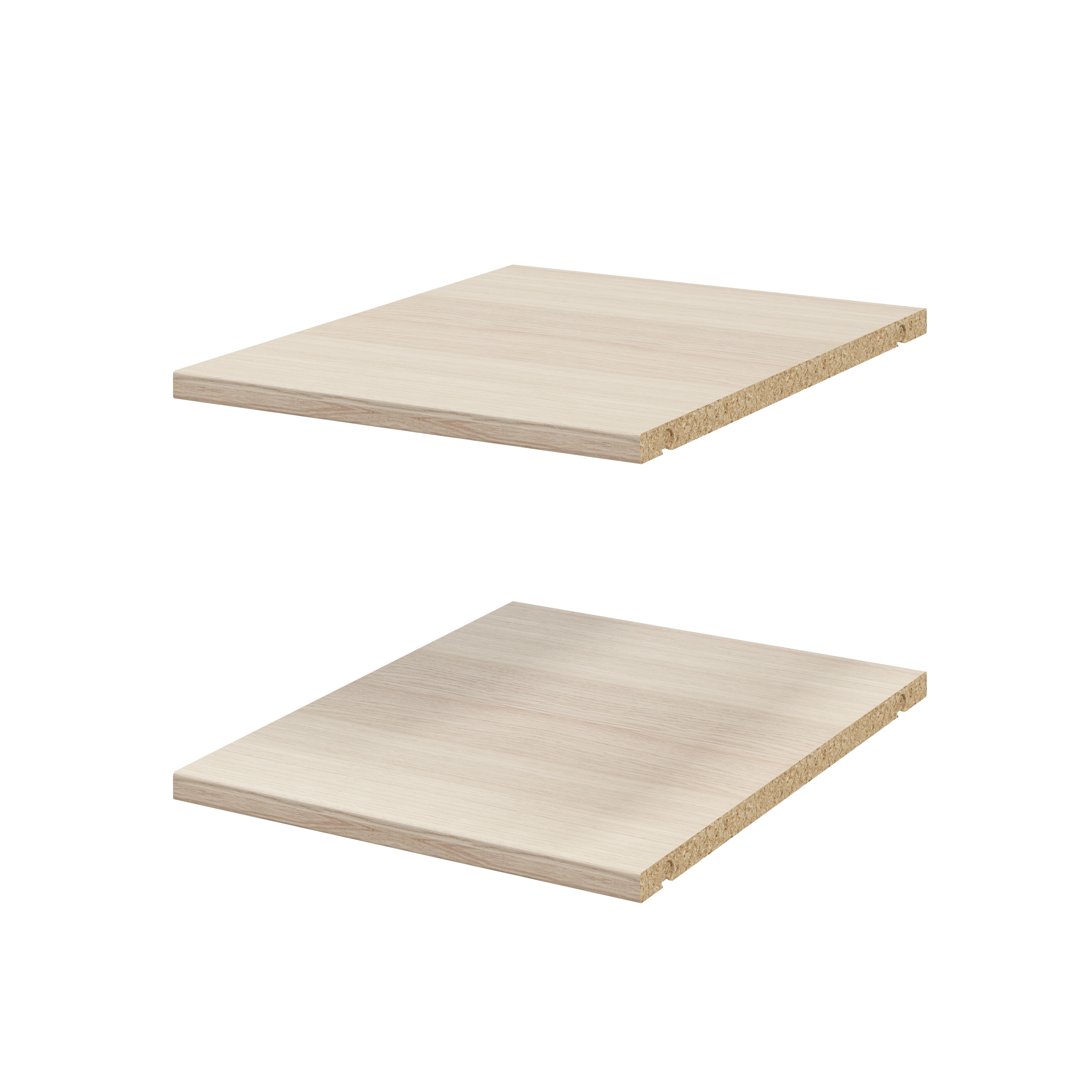 GoodHome Atomia Matt oak effect Shelf, (L)339mm (D)432mm