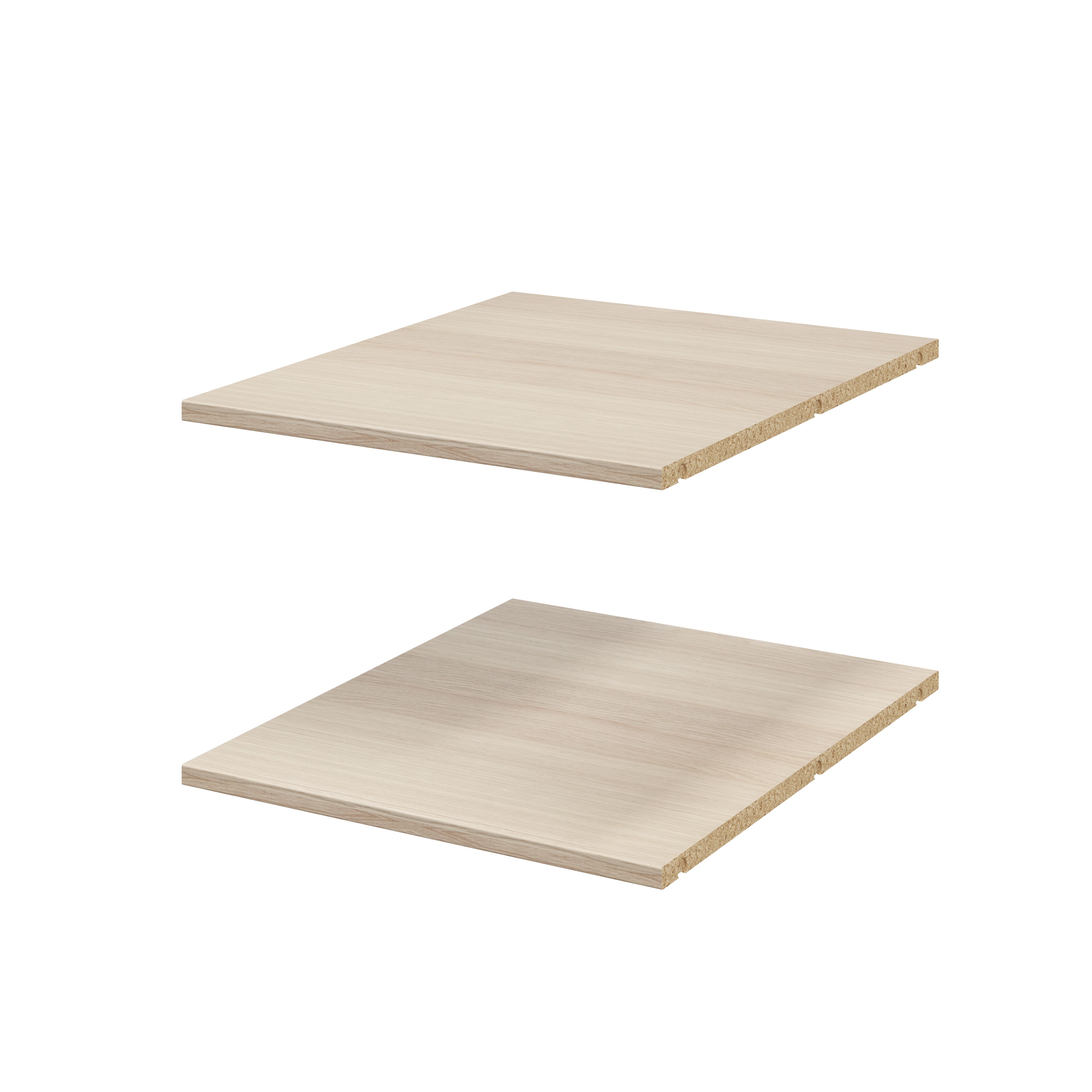 GoodHome Atomia Matt oak effect Shelf, (L)464mm (D)562mm