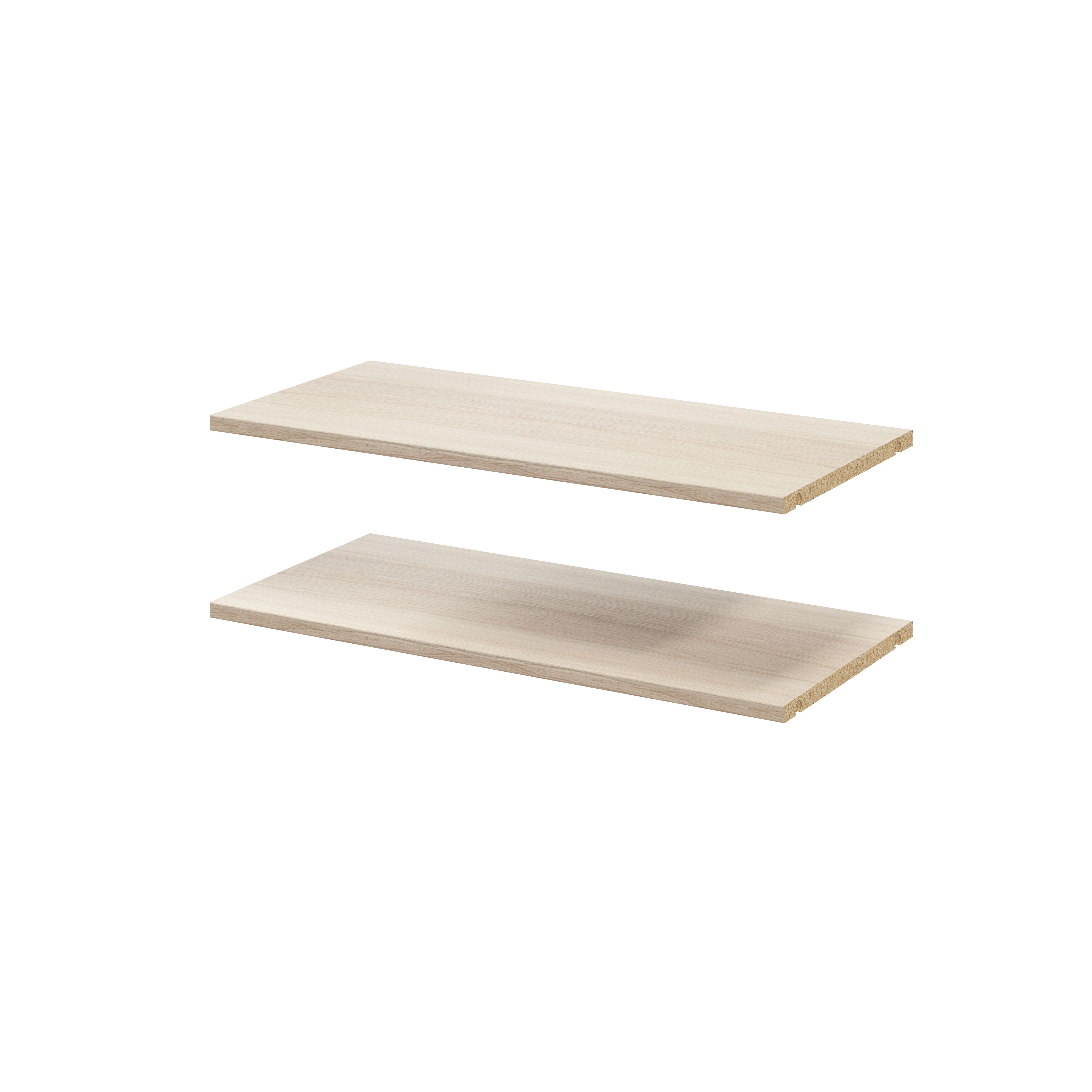 GoodHome Atomia Matt oak effect Shelf, (L)714mm (D)332mm