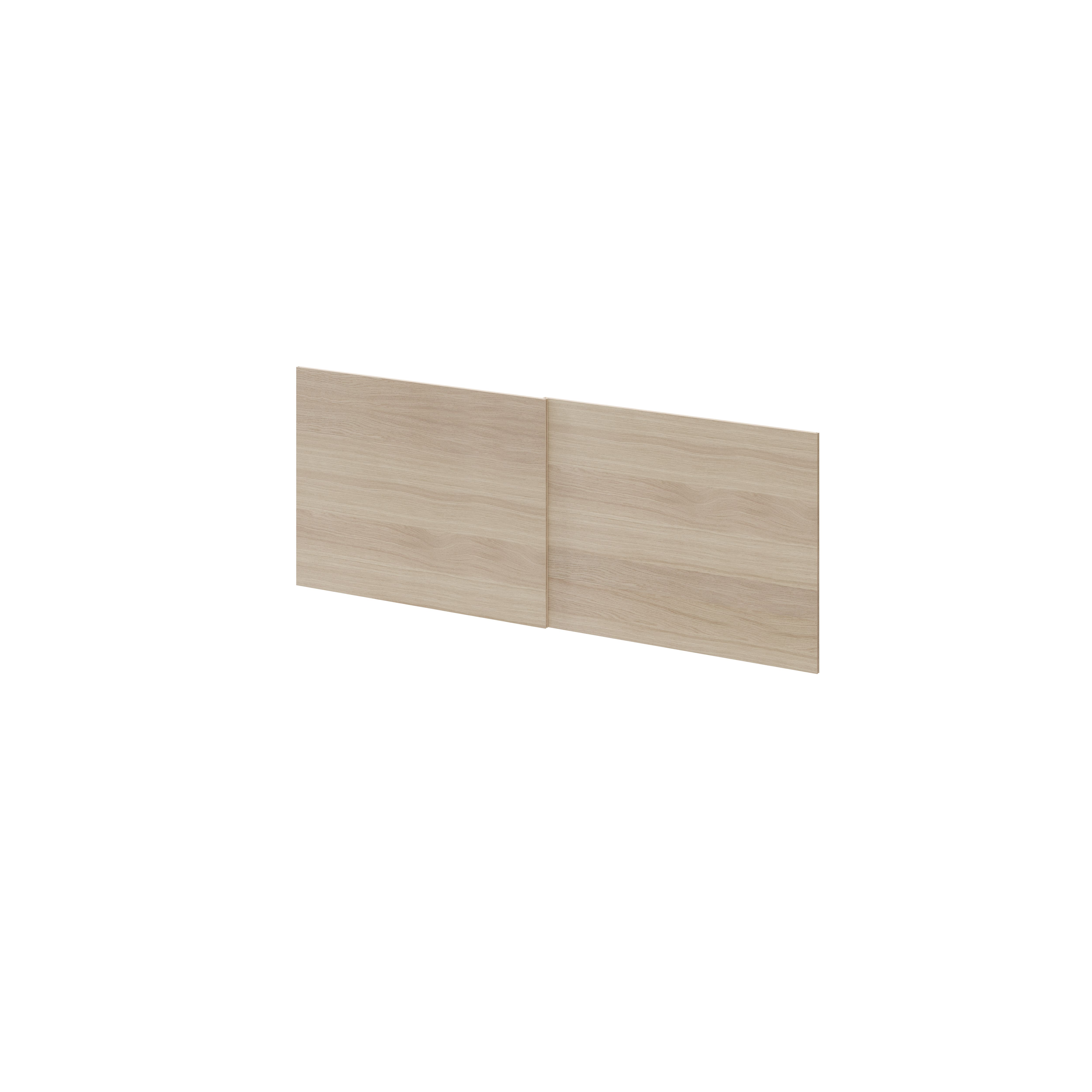 GoodHome Atomia Matt Oak effect Sliding wardrobe door (H) 560mm x (W) 737mm, Pack of 4