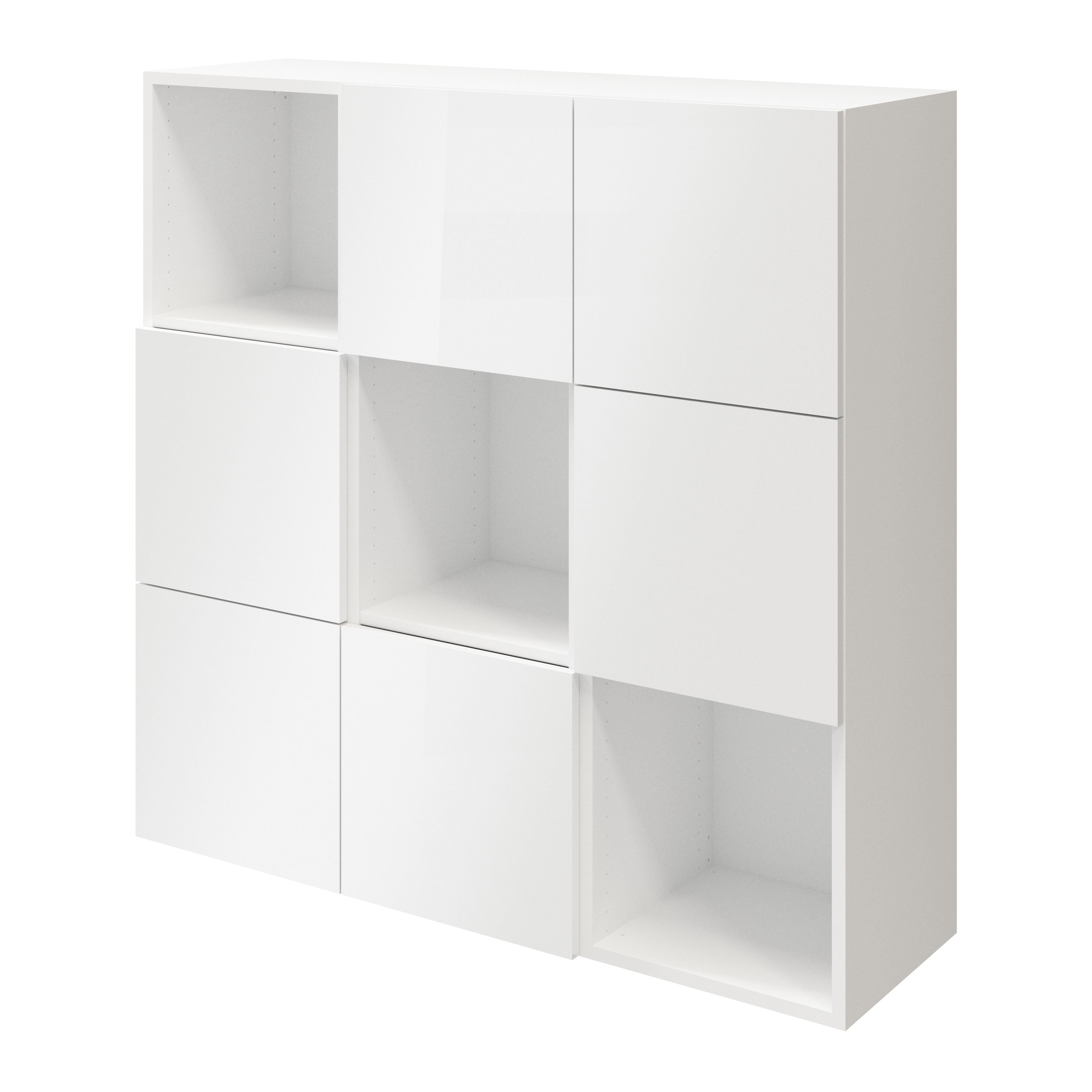 GoodHome Atomia Matt white Bookcases, shelving units & display cabinets