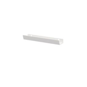 GoodHome Atomia Matt White Doors & drawers Edge Handle (L)16.5cm (D)34.5mm, Pack of 2