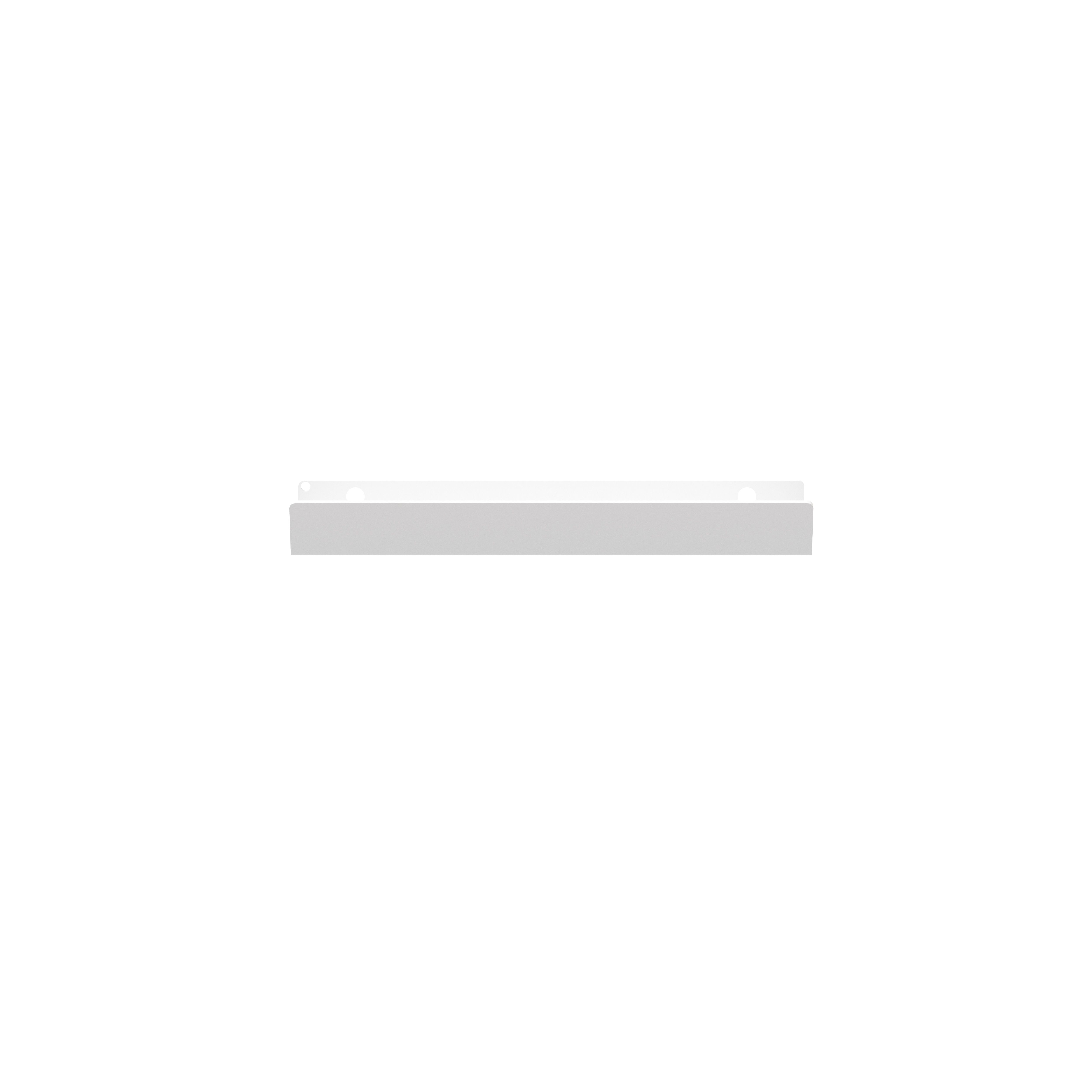 GoodHome Atomia Matt White Doors & drawers Edge Handle (L)16.5cm (D)34.5mm, Pack of 2