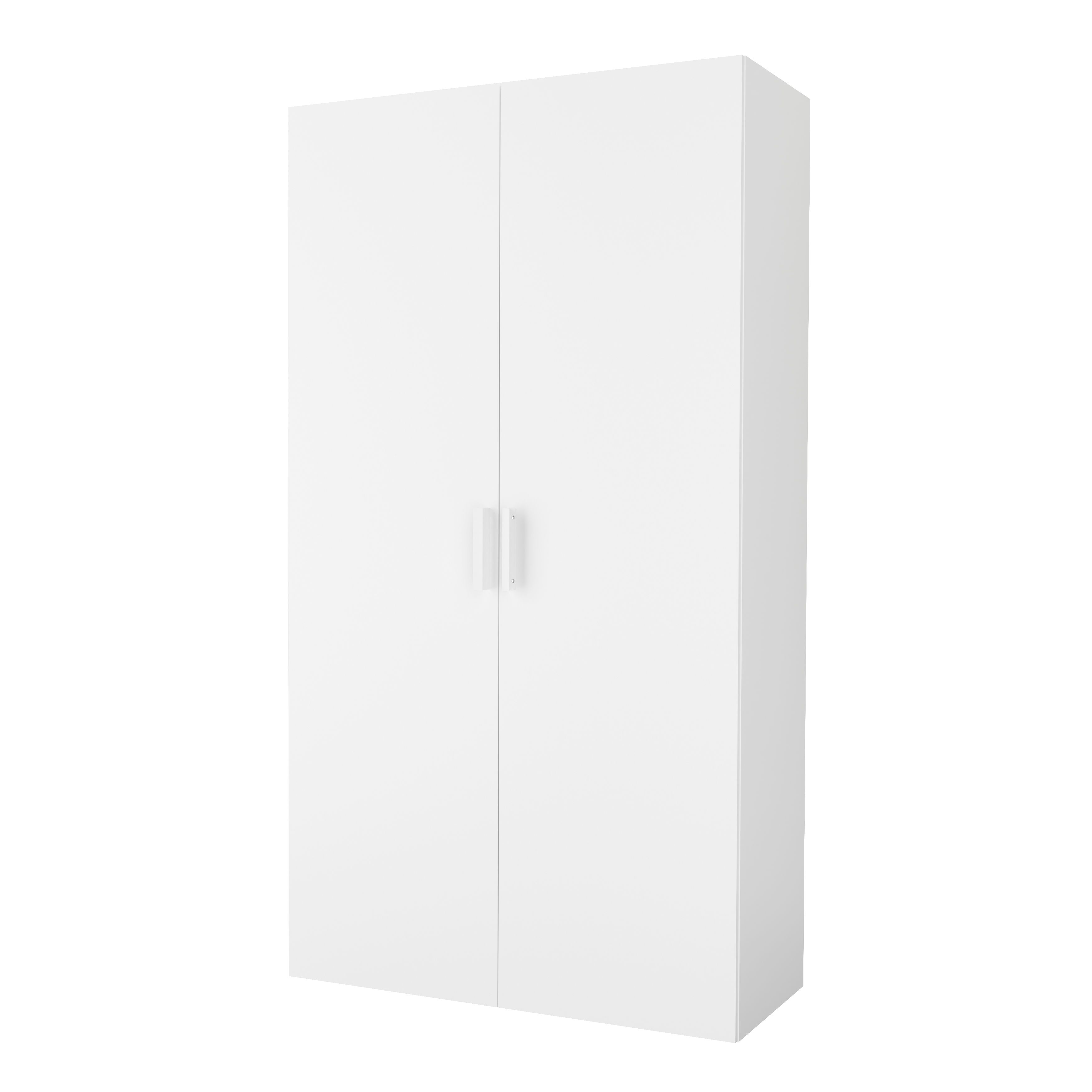 GoodHome Atomia Matt White Doors & drawers Edge Handle (L)16.5cm (D)34.5mm, Pack of 2