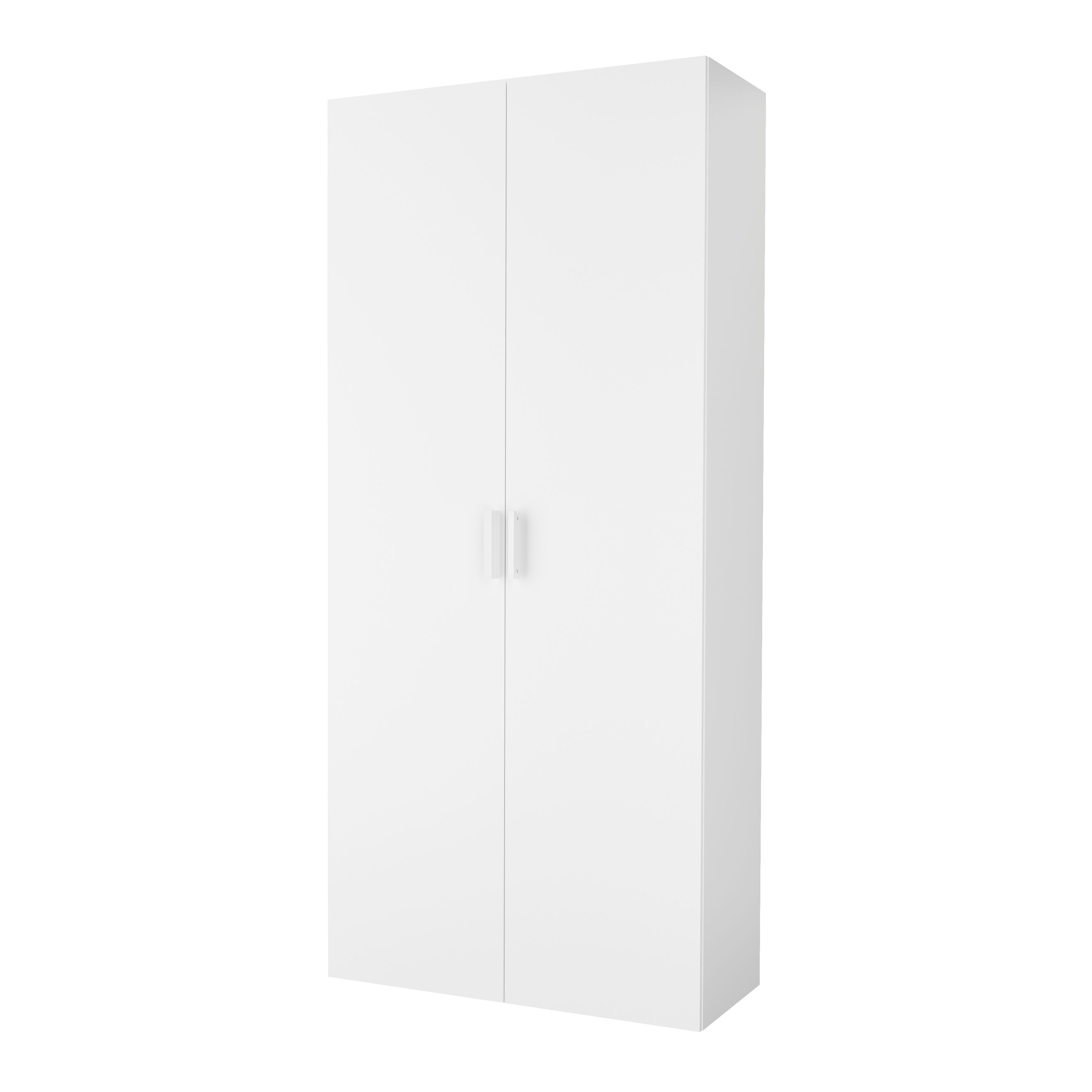 GoodHome Atomia Matt White Doors & drawers Edge Handle (L)16.5cm (D)34.5mm, Pack of 2