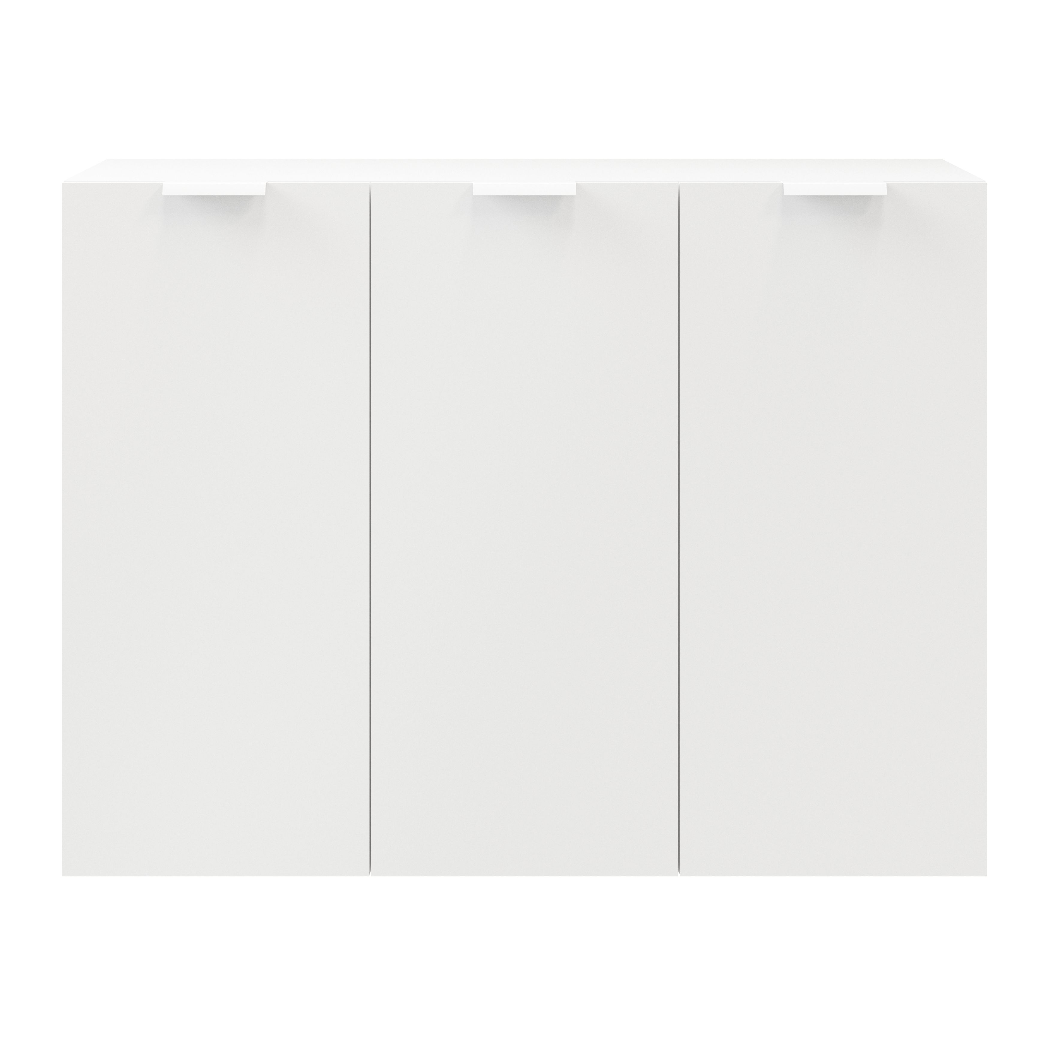 GoodHome Atomia Matt White Doors & drawers Edge Handle, (L)165mm x (D)34.5mm, Pack of 2