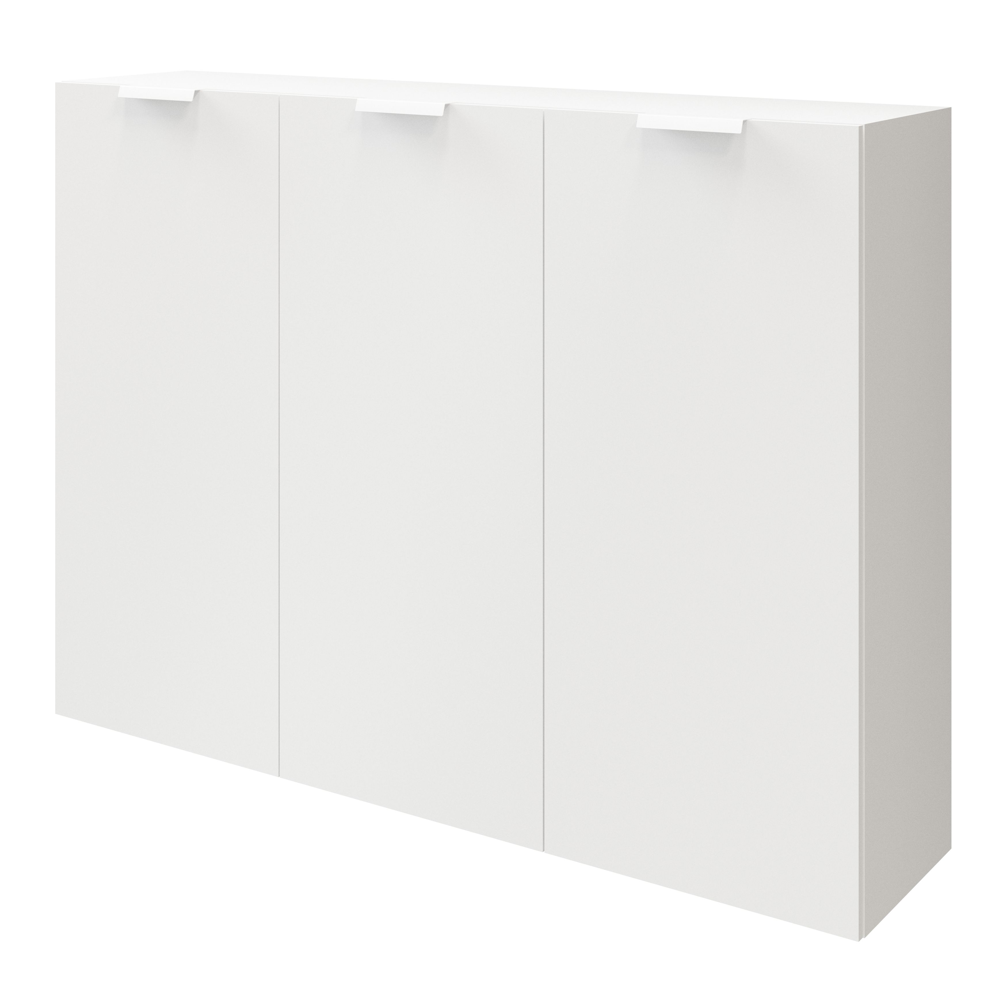 GoodHome Atomia Matt White Doors & drawers Edge Handle, (L)165mm x (D)34.5mm, Pack of 2