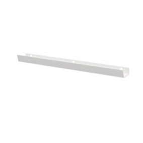 GoodHome Atomia Matt White Doors & drawers Edge Handle (L)29.3cm (D)34.5mm, Pack of 2