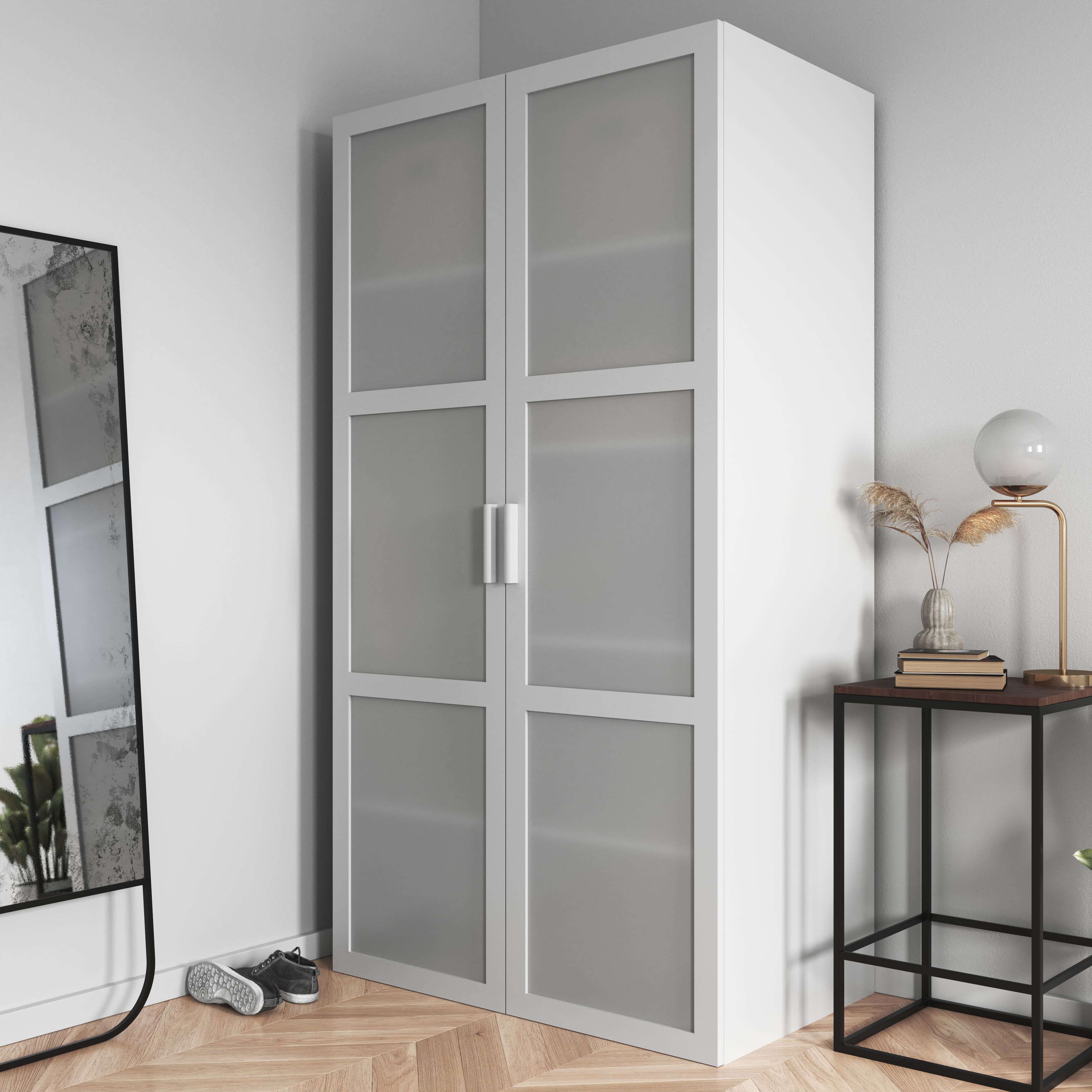 GoodHome Atomia Matt White Doors & drawers Front Handle (L)15.5cm (D)19mm, Pack of 2
