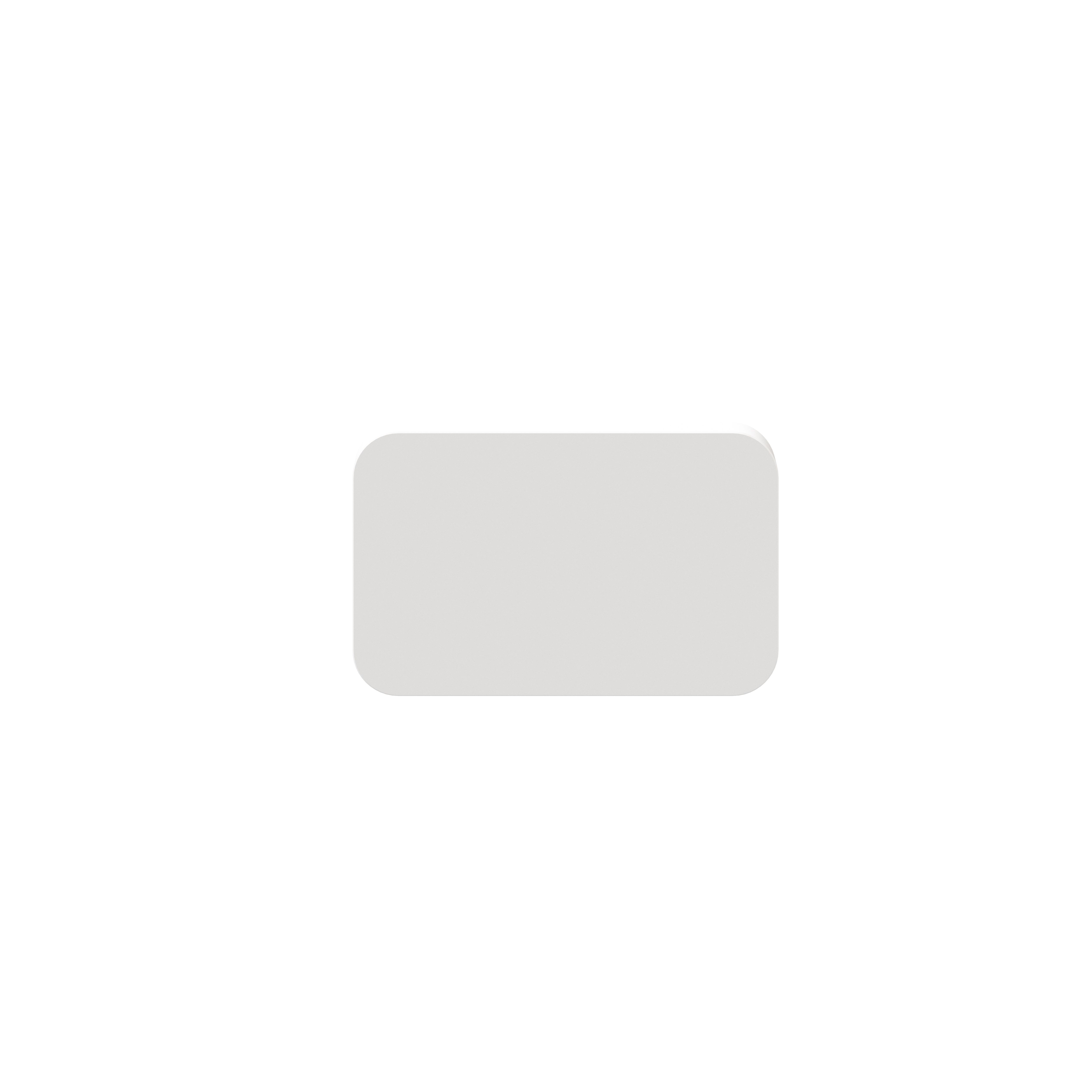 GoodHome Atomia Matt White Doors & drawers Front Handle (L)3.7cm (D)20.5mm, Pack of 2
