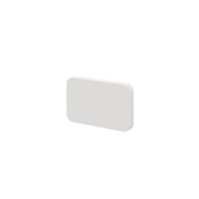 GoodHome Atomia Matt White Doors & drawers Front Handle (L)3.7cm, Pack of 2