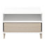 GoodHome Atomia Matt White Modular furniture cabinet, (H)375mm (W)750mm (D)450mm