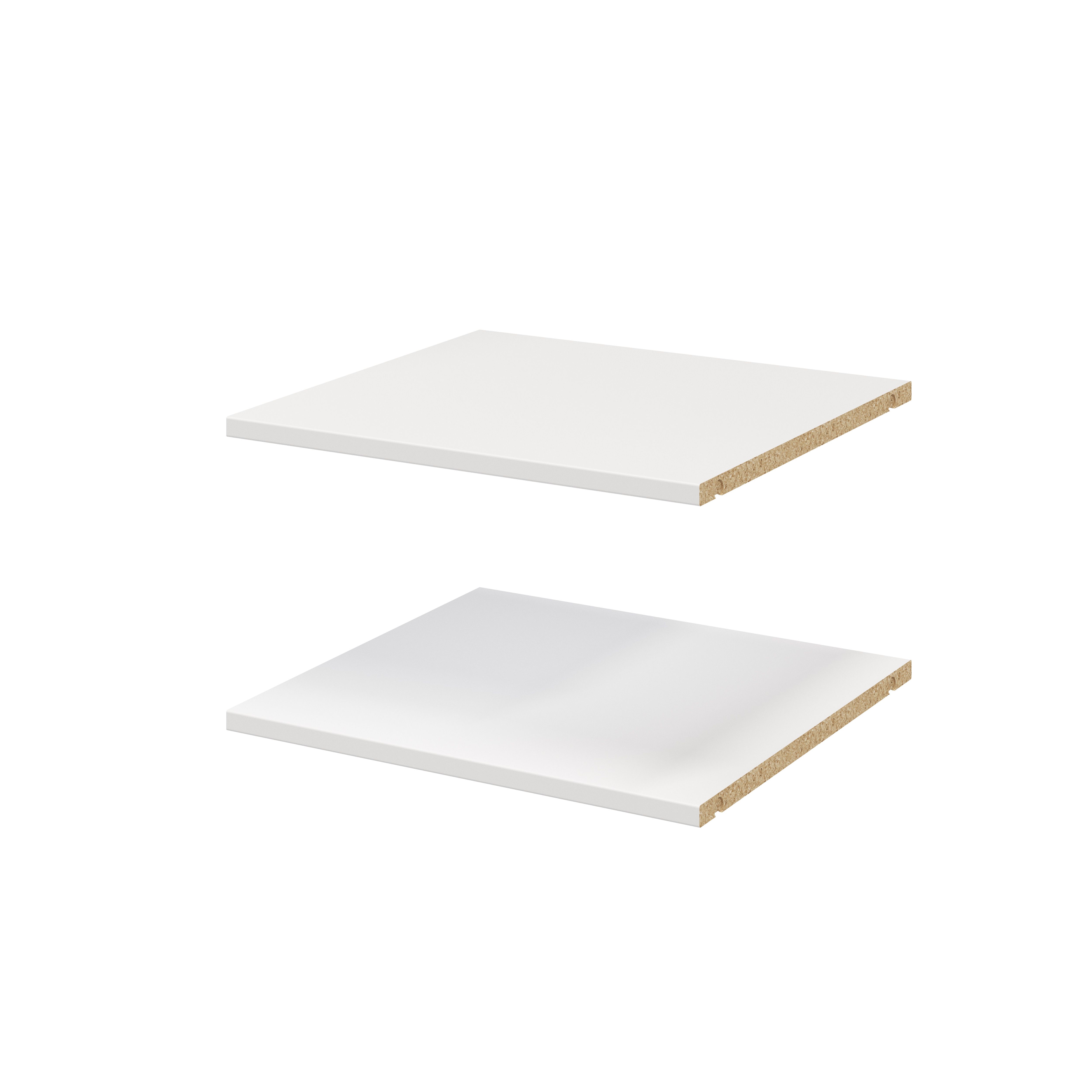 GoodHome Atomia Matt white oak effect Shelf, (L)464mm (D)432mm