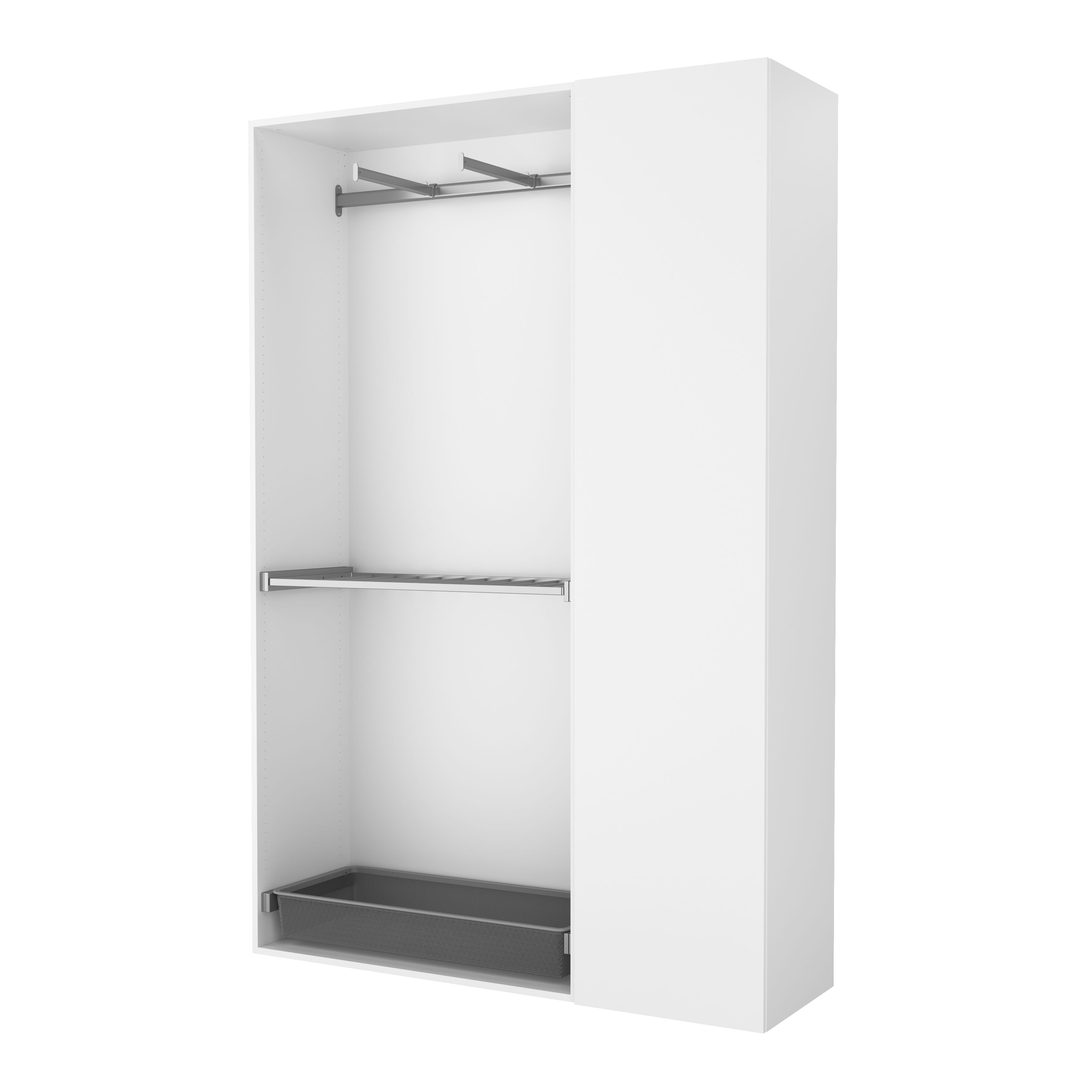 GoodHome Atomia Matt white oak effect Shelf, (L)464mm (D)432mm