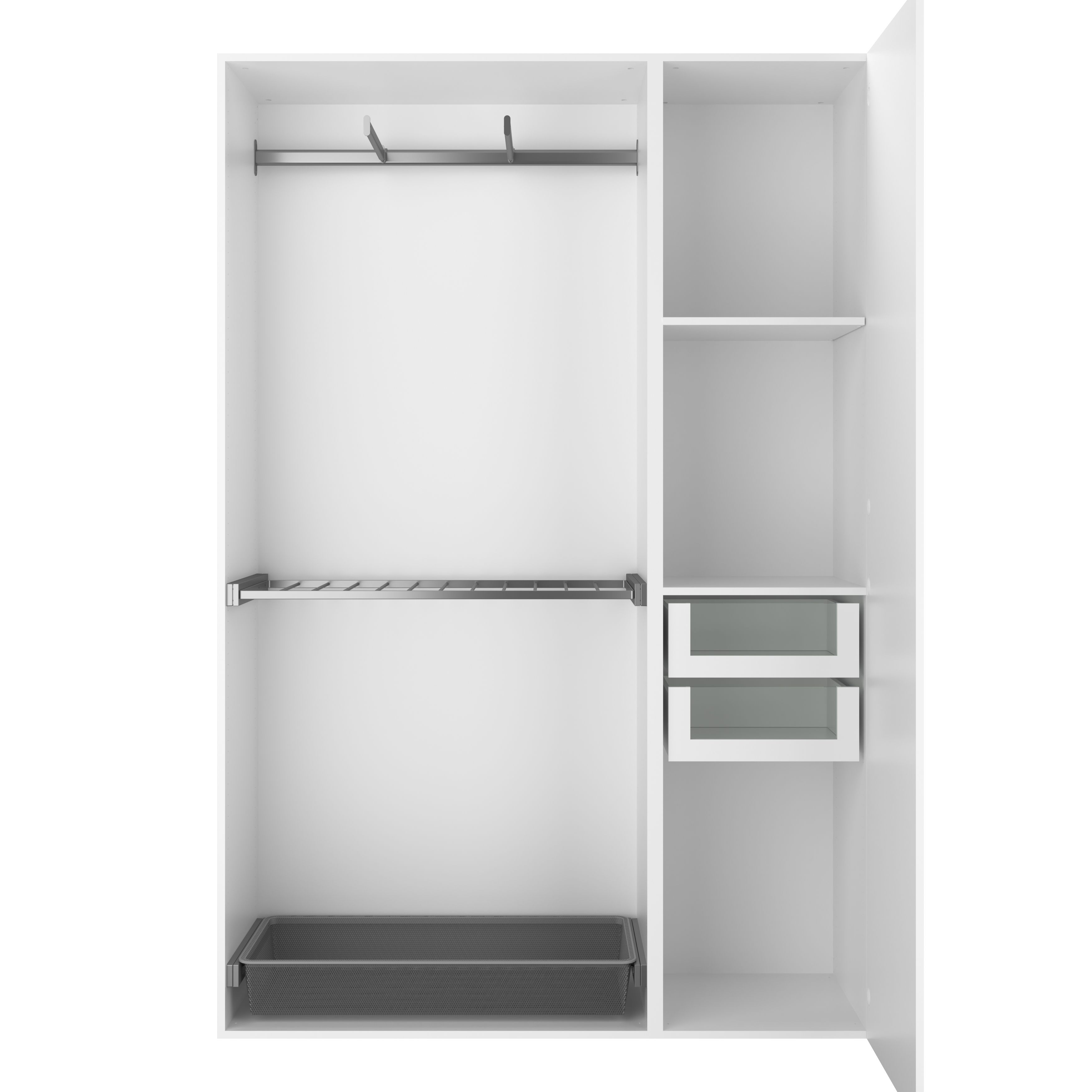 GoodHome Atomia Matt white oak effect Shelf, (L)464mm (D)432mm