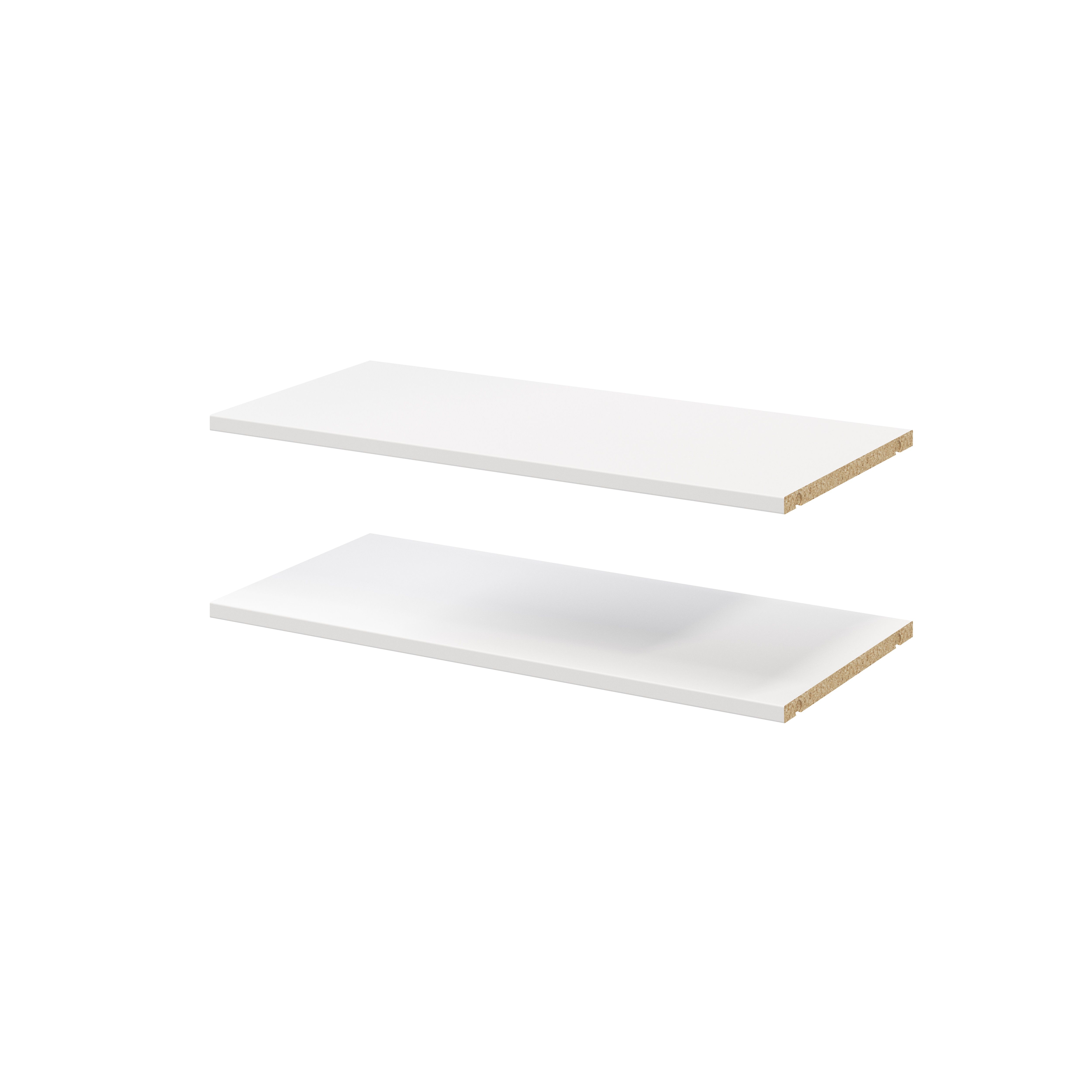 GoodHome Atomia Matt white oak effect Shelf, (L)714mm (D)332mm