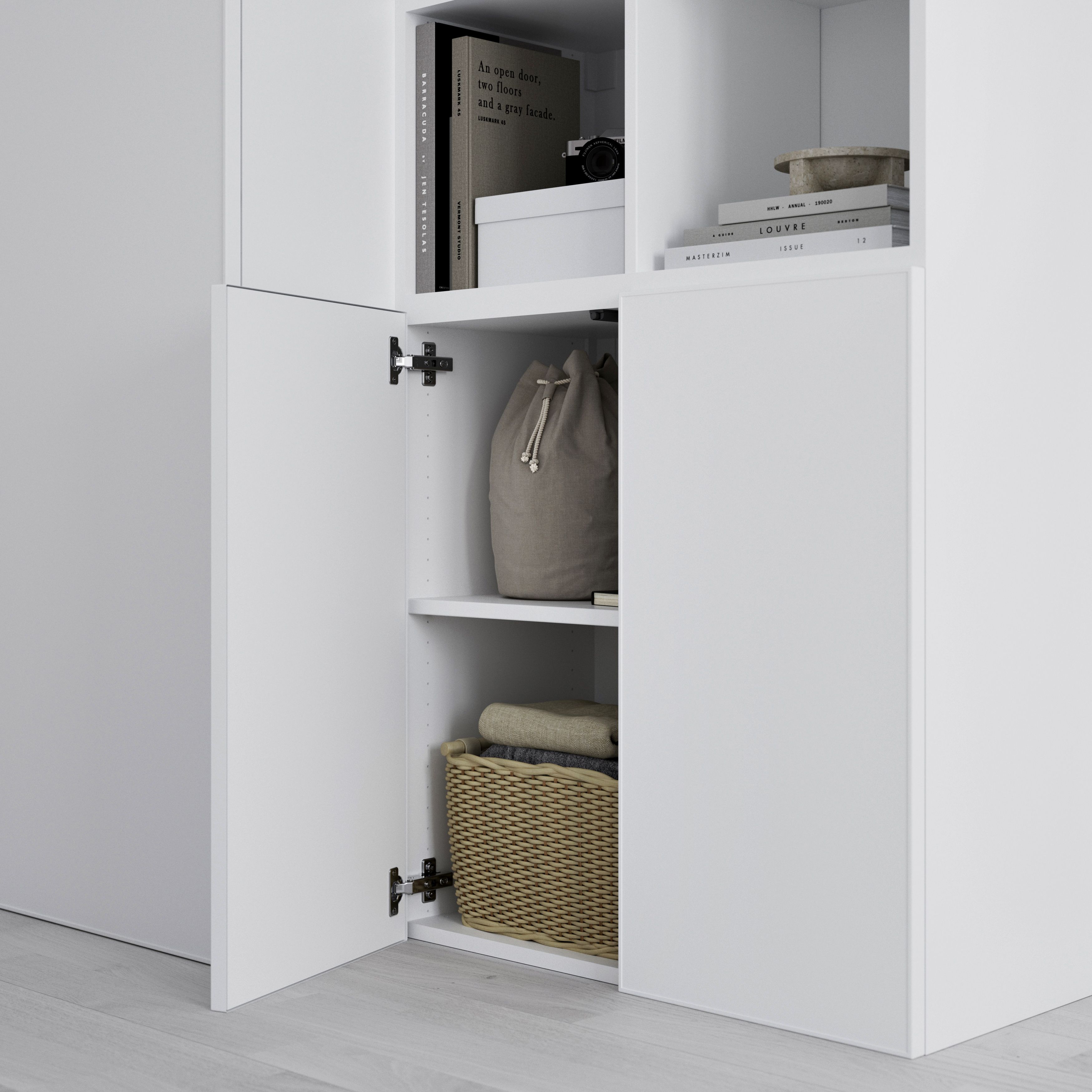 GoodHome Atomia Matt white oak effect Shelf, (L)714mm (D)332mm