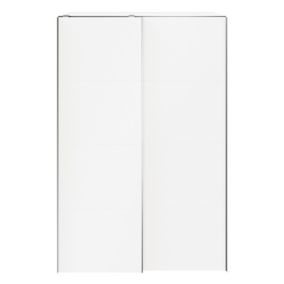 GoodHome Atomia Matt white Particle board Wardrobe (H)2250mm (W)1500mm (D)655mm