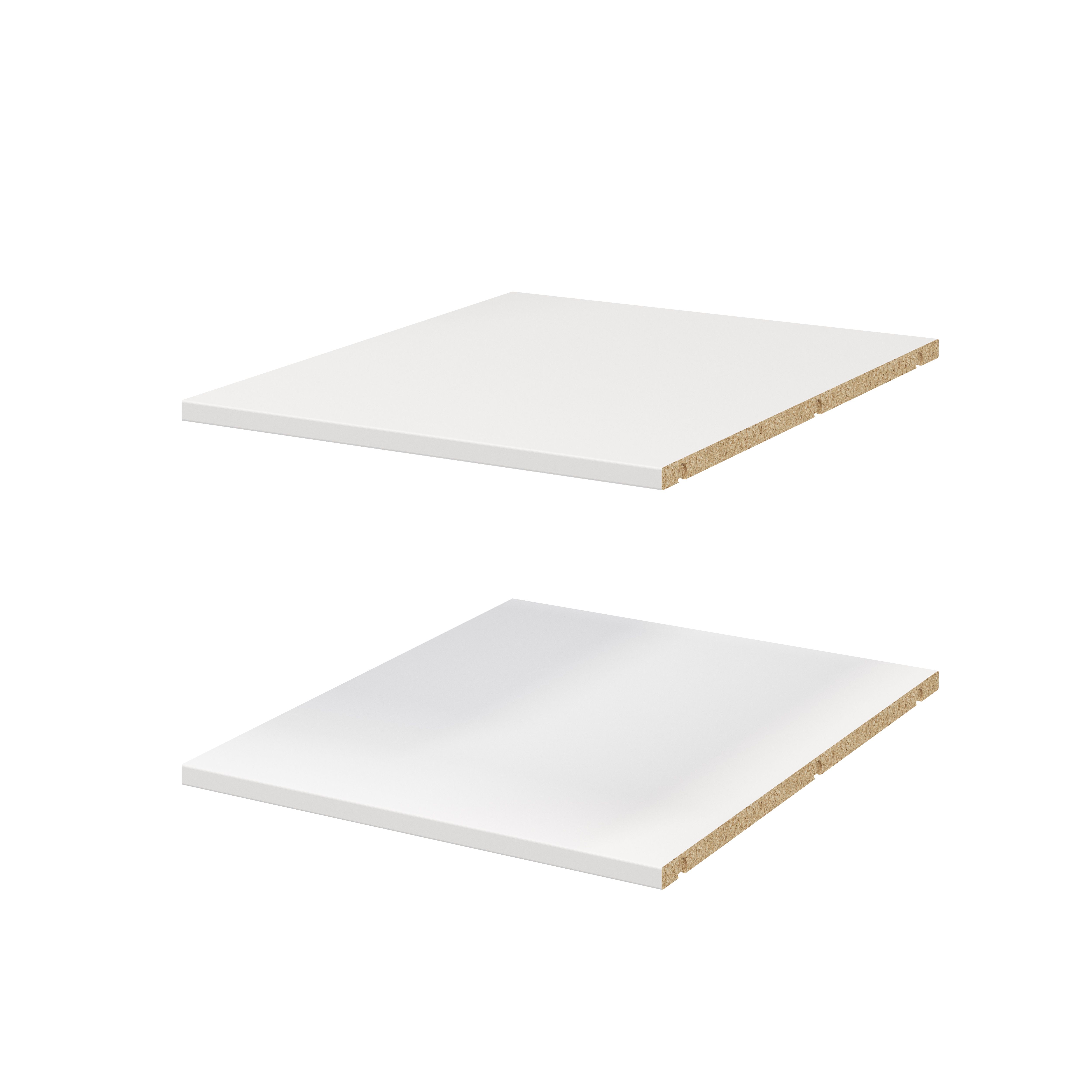 GoodHome Atomia Matt white Shelf, (L)464mm (D)562mm