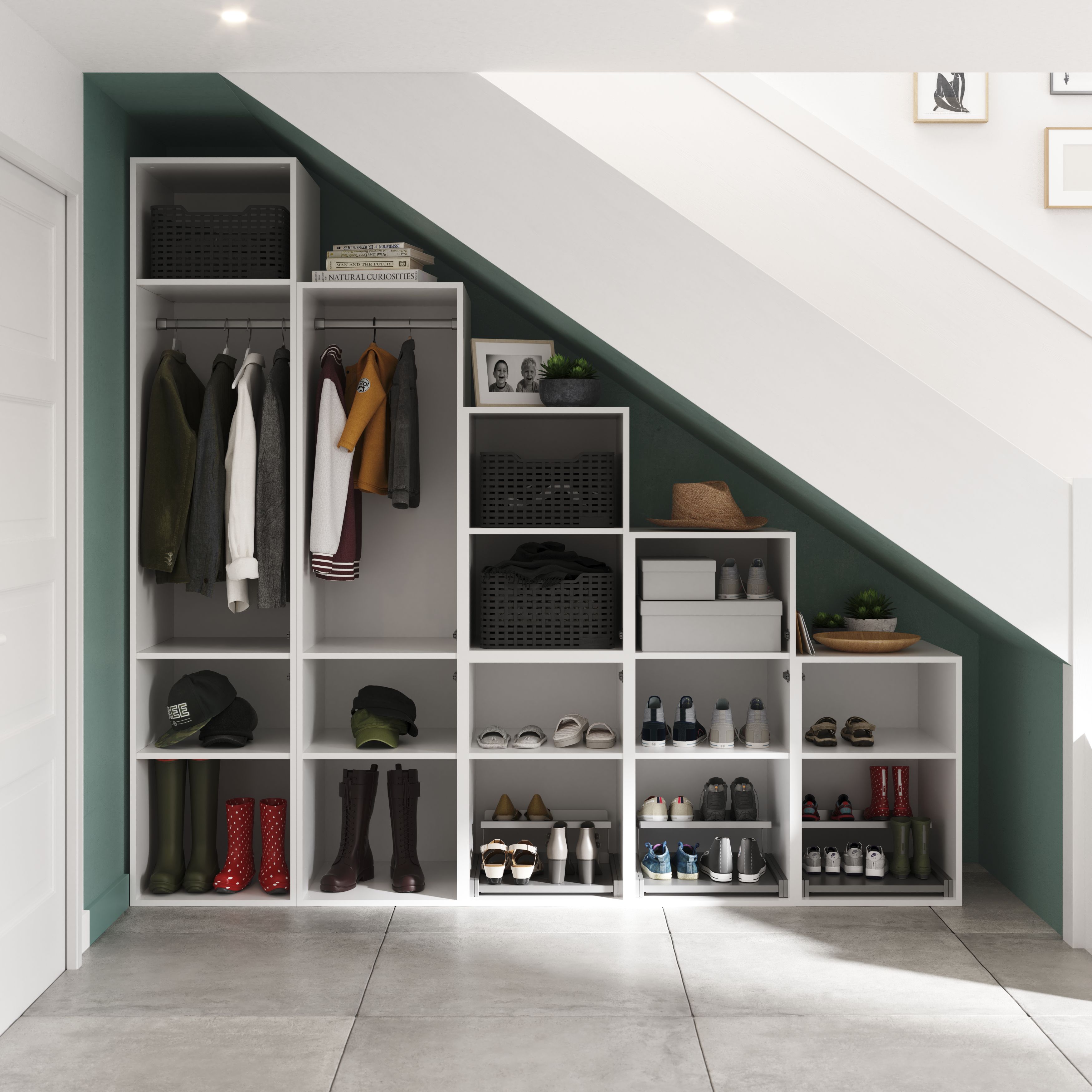 GoodHome Atomia Matt white Shelf, (L)464mm (D)562mm