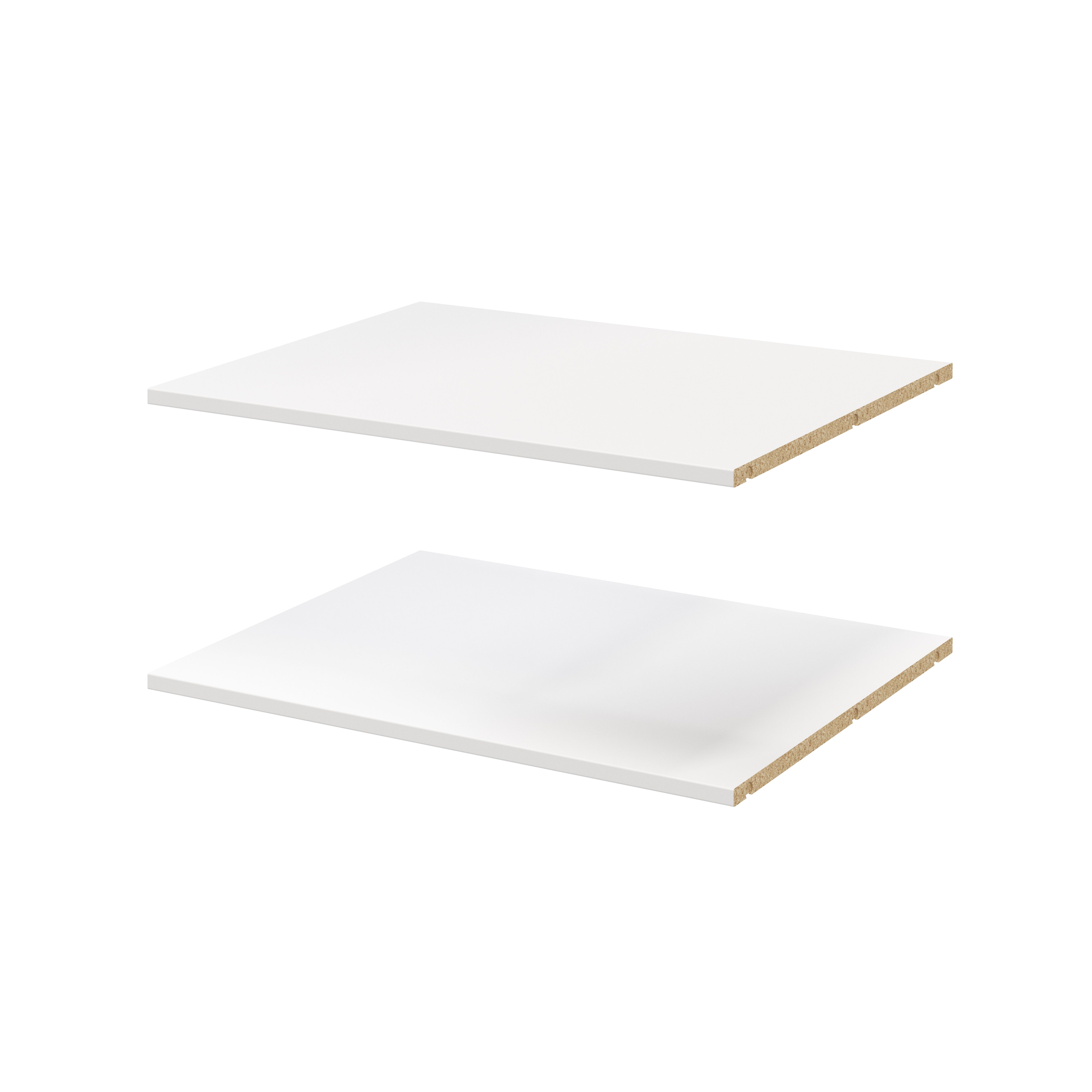 GoodHome Atomia Matt white Shelf, (L)714mm (D)562mm