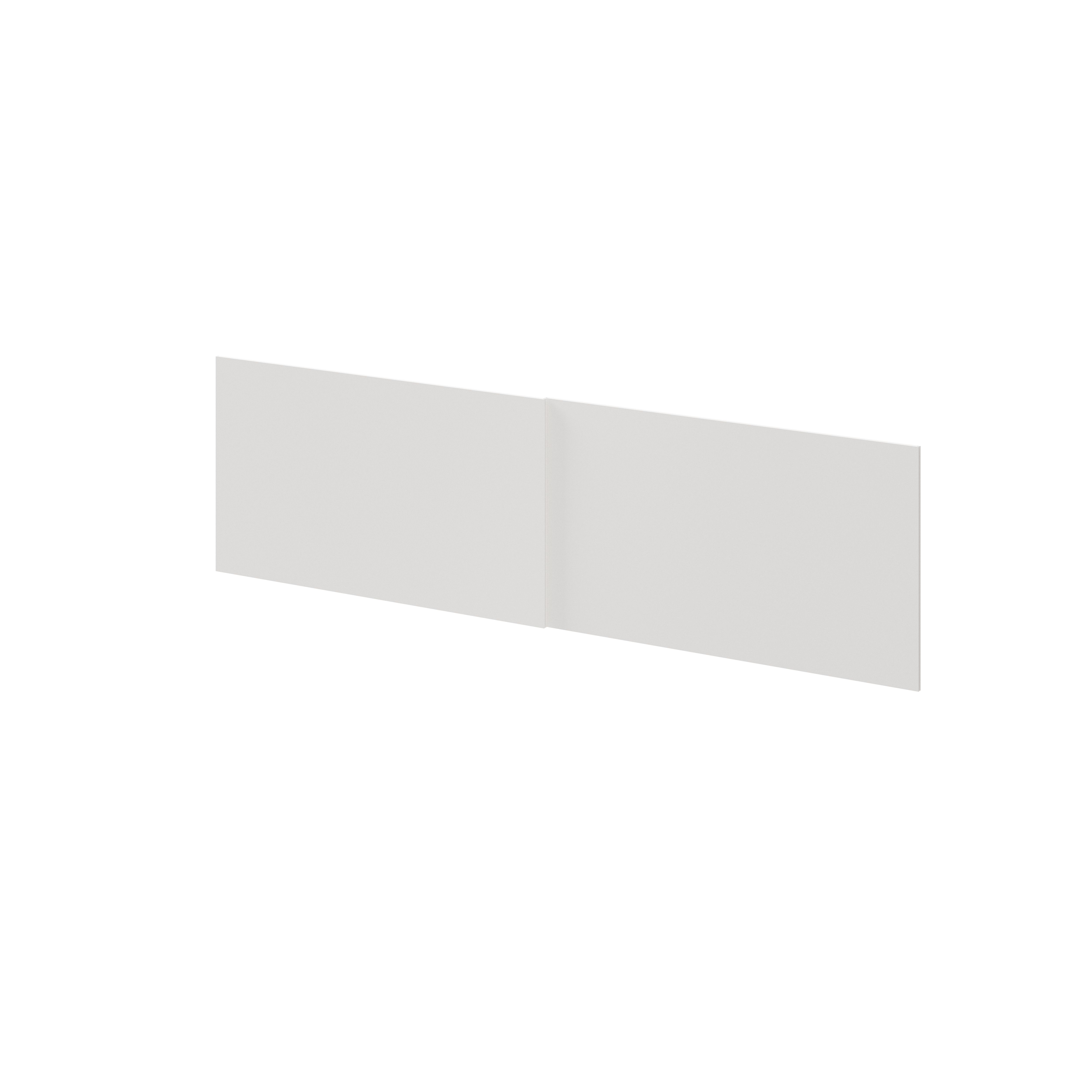 GoodHome Atomia Matt White Sliding wardrobe door (H) 560mm x (W) 987mm, Pack of 4