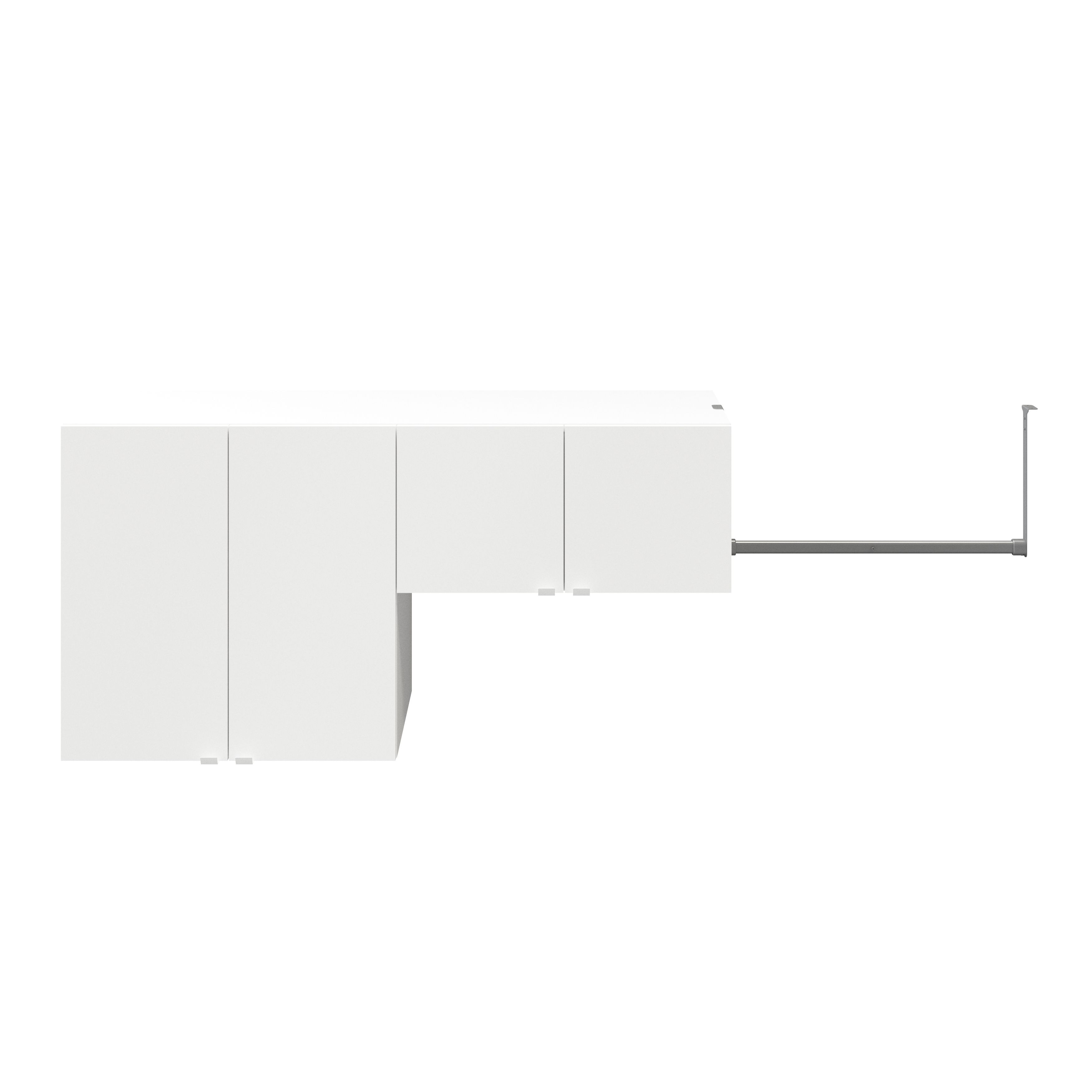 GoodHome Atomia Matt white Wall storage kit