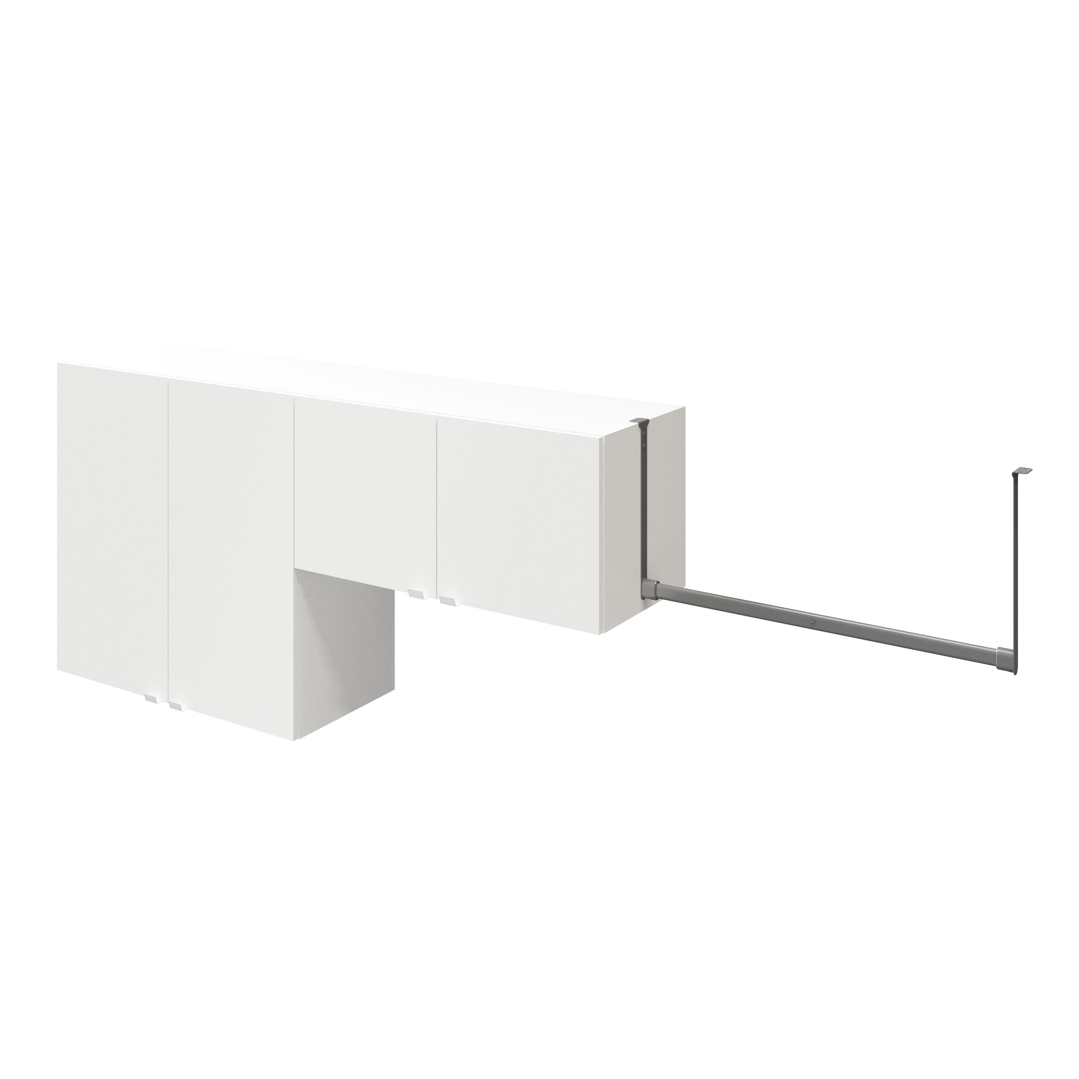 GoodHome Atomia Matt white Wall storage kit