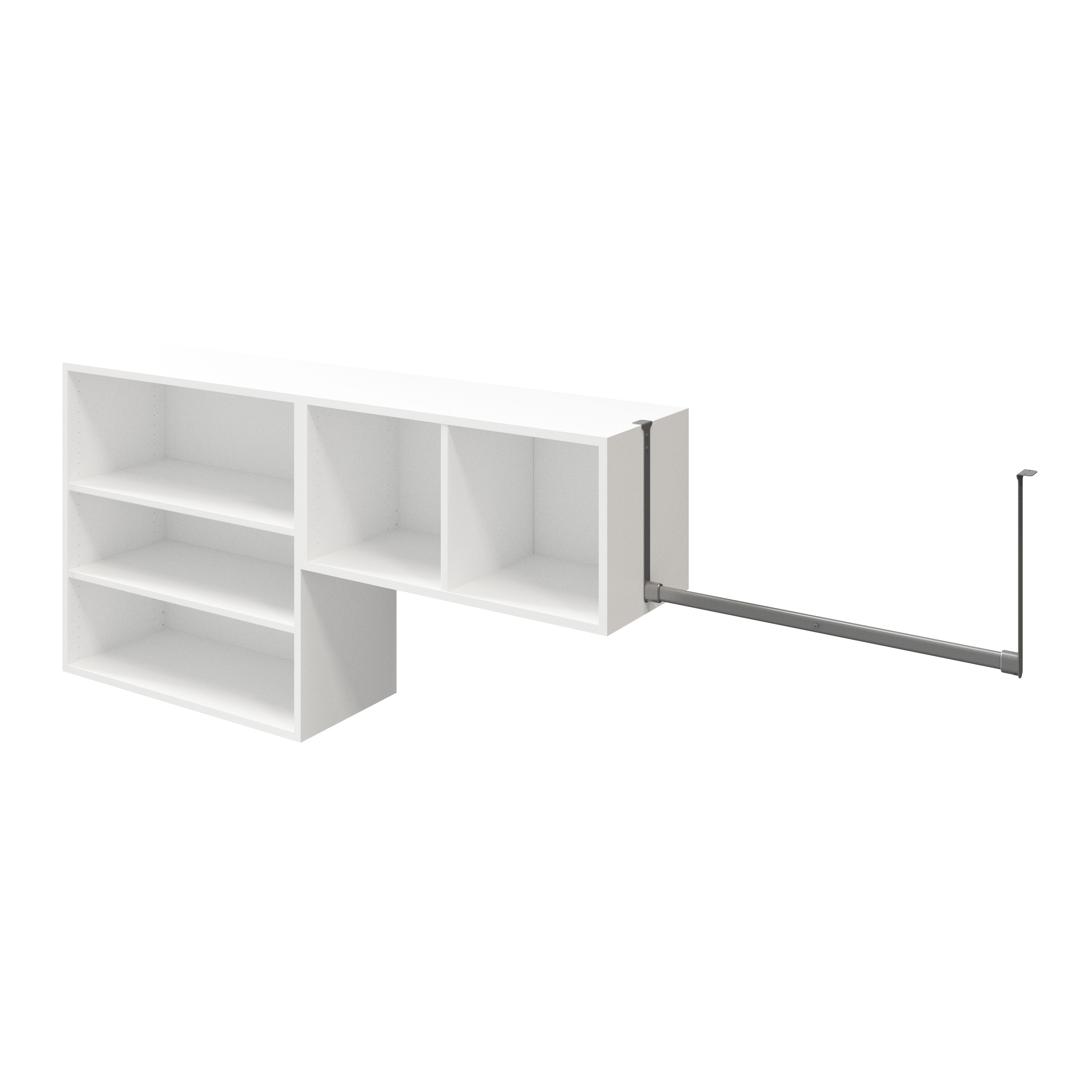 GoodHome Atomia Matt white Wall storage kit