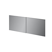 GoodHome Atomia Mirrored Sliding wardrobe door (H) 560mm x (W) 737mm, Pack of 4