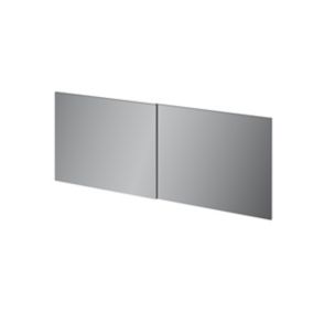 GoodHome Atomia Mirrored Sliding wardrobe door (H) 560mm x (W) 737mm, Pack of 4