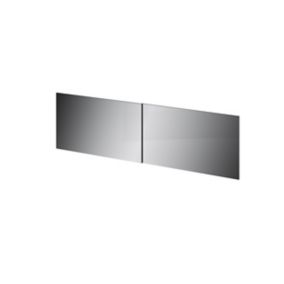 GoodHome Atomia Mirrored Sliding wardrobe door (H) 560mm x (W) 987mm, Pack of 4